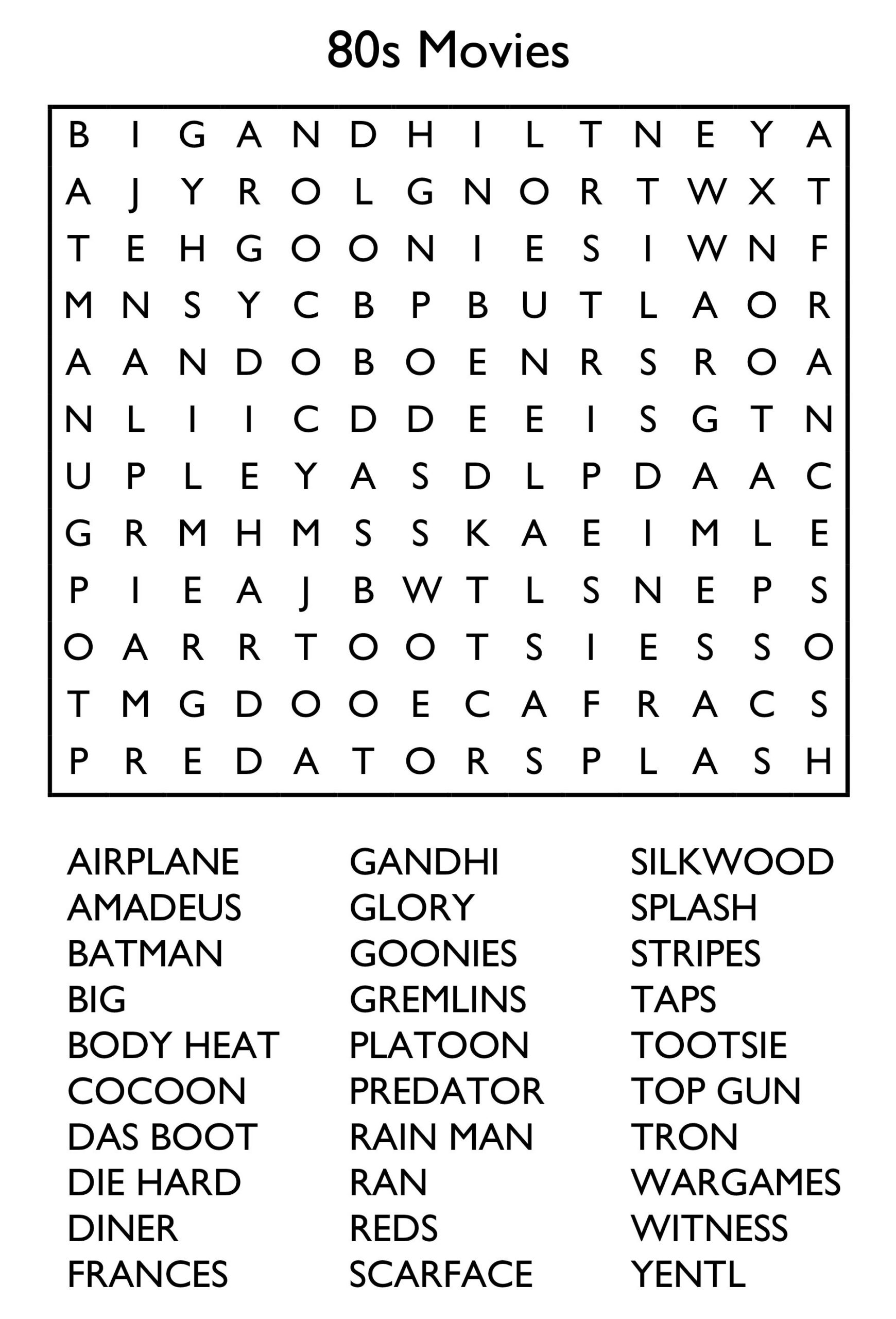 10 Free Printable Word Search Puzzles intended for Free Printable Word Search