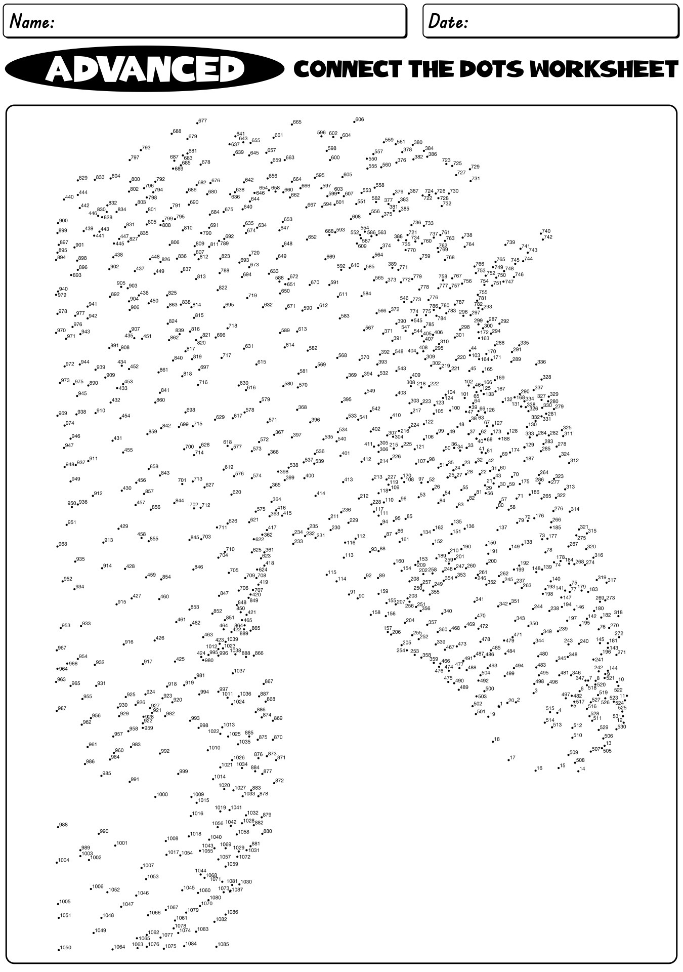 15 Advanced Connect The Dots Worksheets - Free Pdf At Worksheeto regarding Advanced Connect The Dots Printable