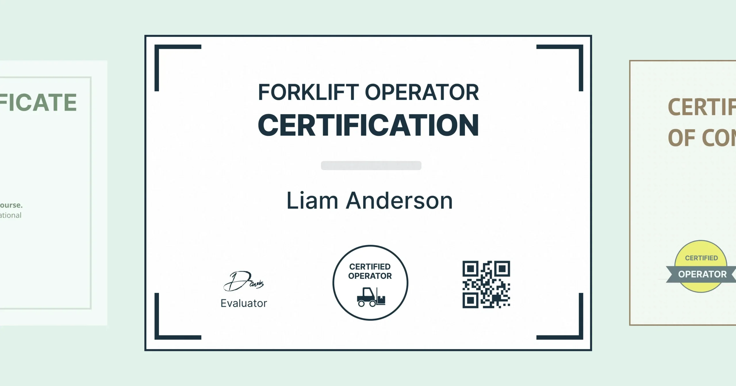 15 Forklift Certificate Templates: Free & Customizable pertaining to Printable Osha Forklift Certification Card