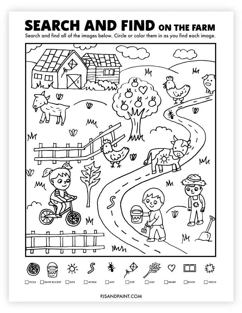 19 Free Printable Search And Find Activities - Pjs And Paint with regard to Printable Search and Find Pictures