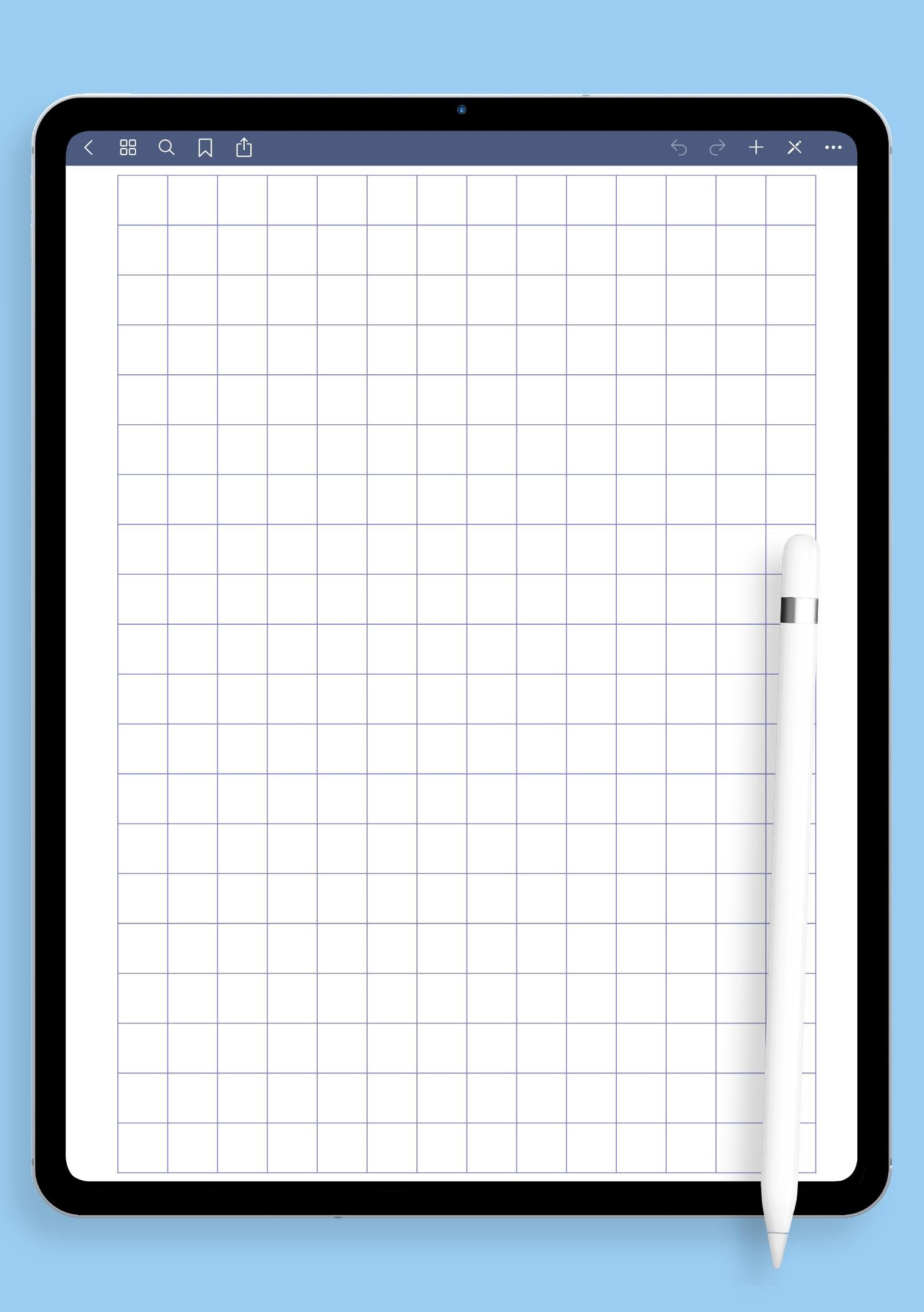 1Cm Blue Graph Paper Pdf Template - Download Now with 1 Cm Grid Paper Printable