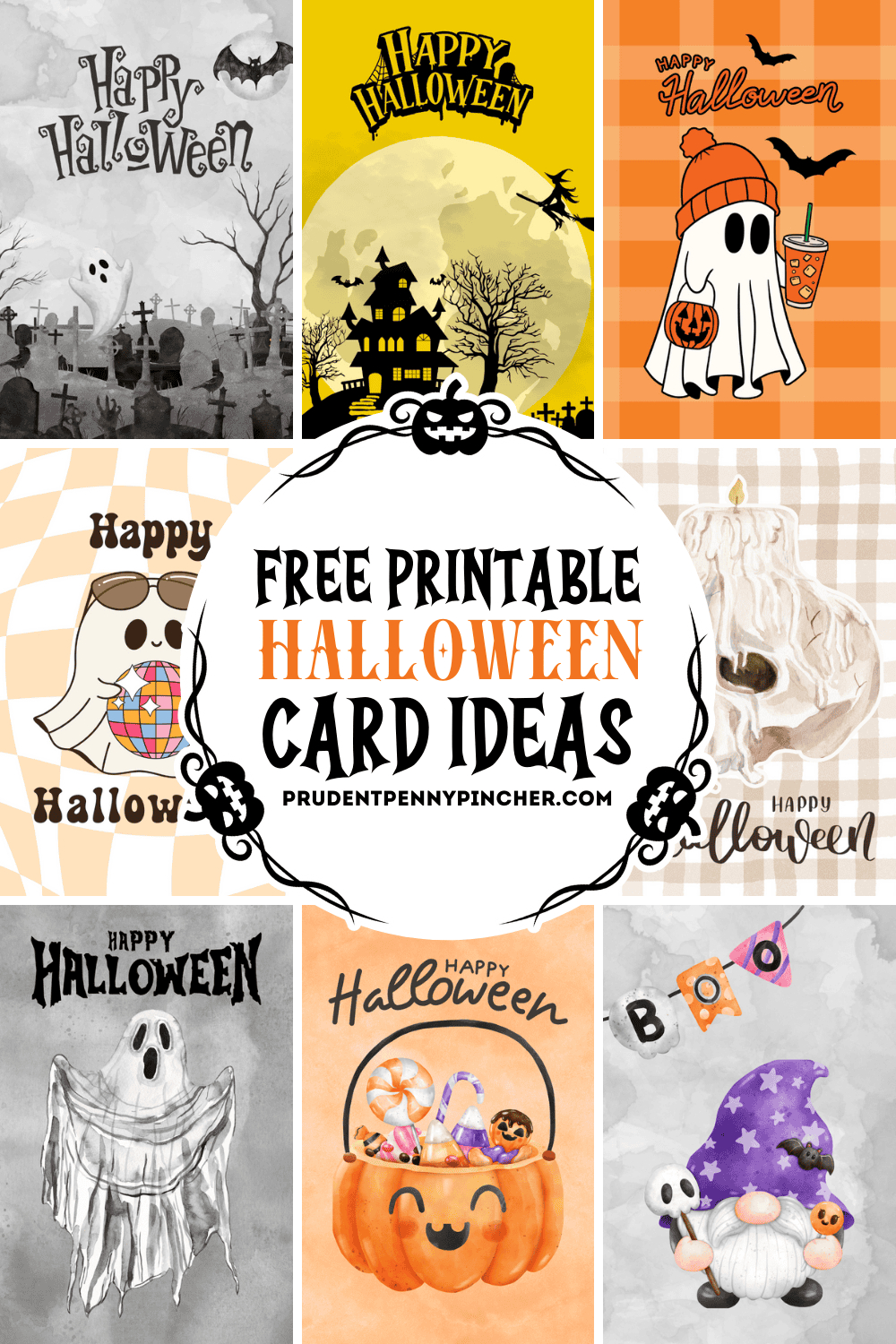 20 Free Printable Halloween Cards - Prudent Penny Pincher throughout Template Free Printable Halloween Cards