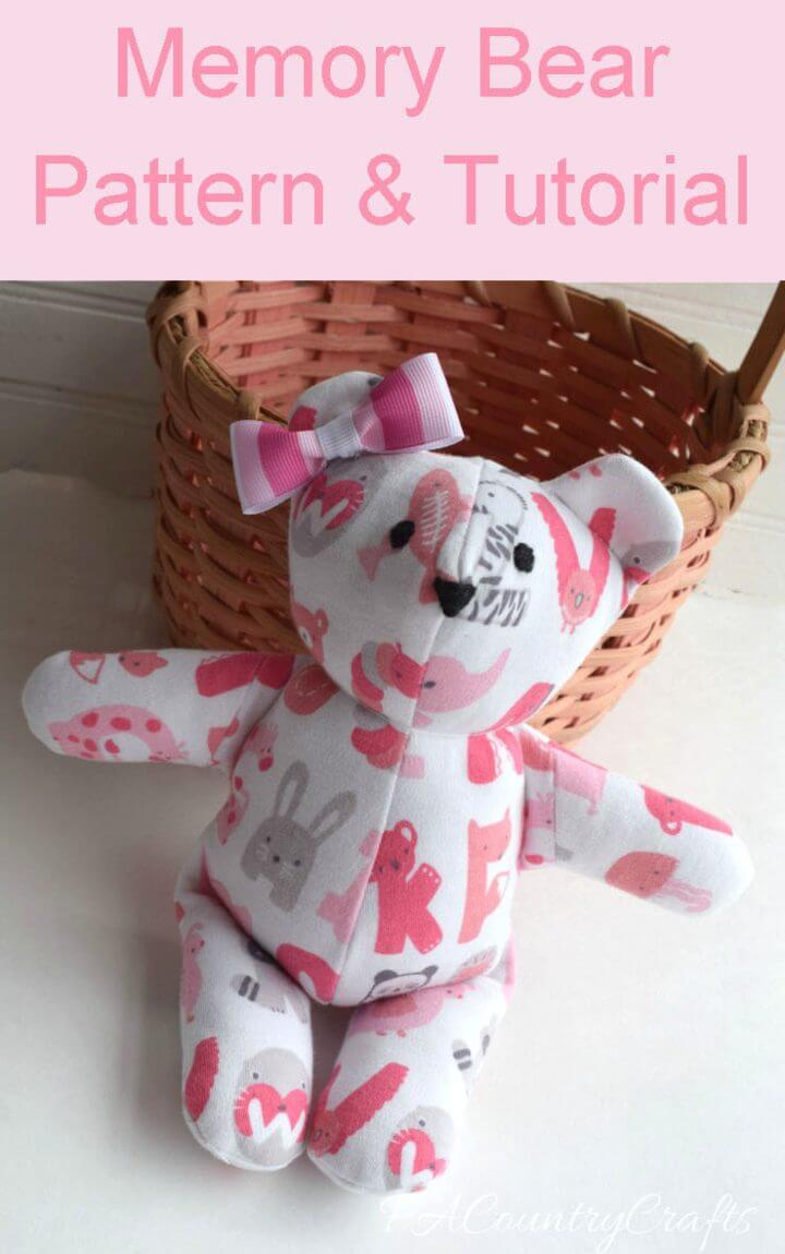 22 Free Teddy Bear Patterns (Pdf Sewing Pattern) pertaining to Free Teddy Bear Patterns Printable