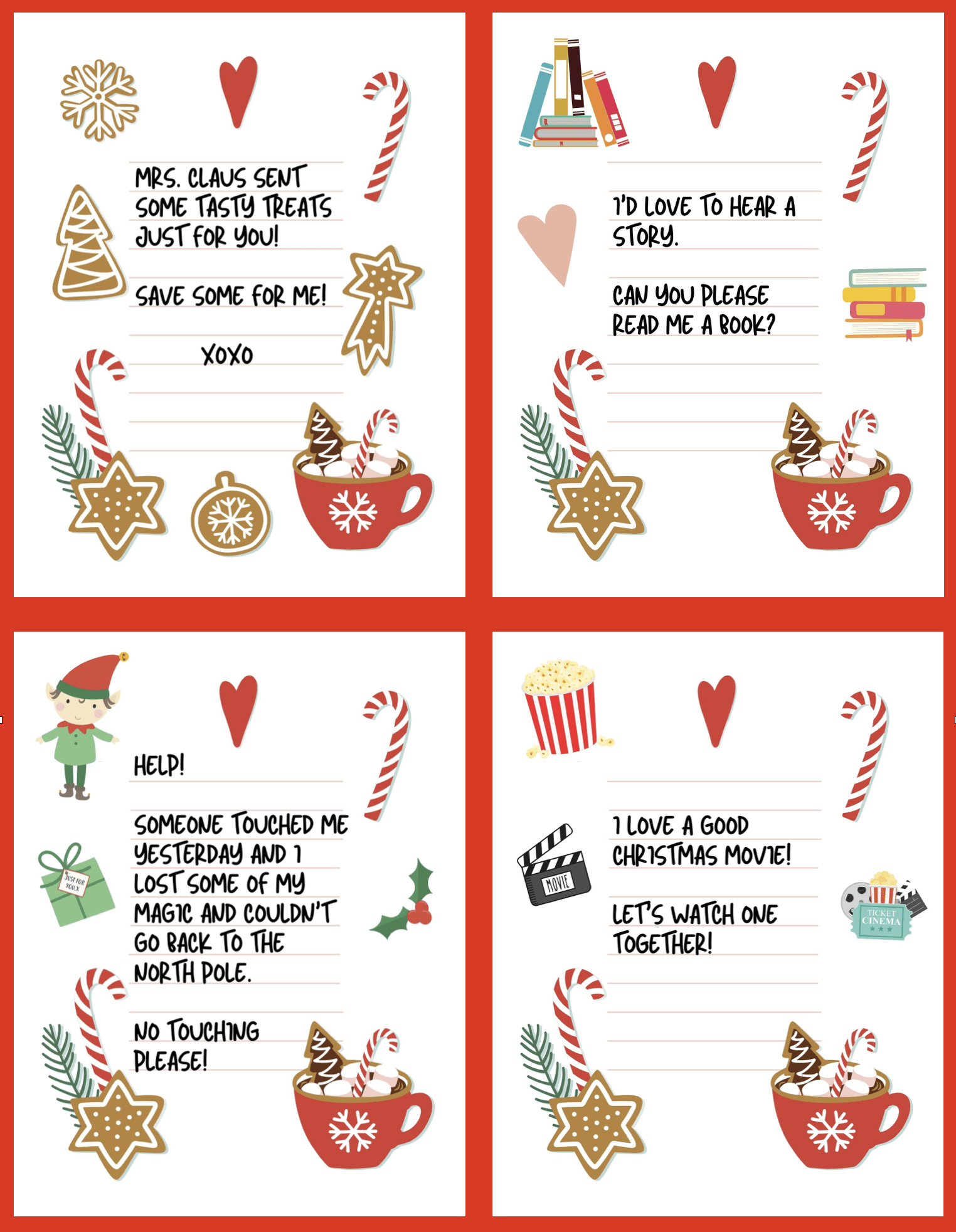24 Free Elf On The Shelf Notes Printables - Make Life Lovely pertaining to Elf on the Shelf Notes Printables Free
