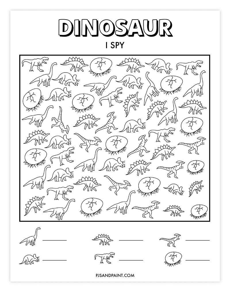 28 Free Printable I Spy Games - Pjs And Paint for Free Printable Children'S Activities