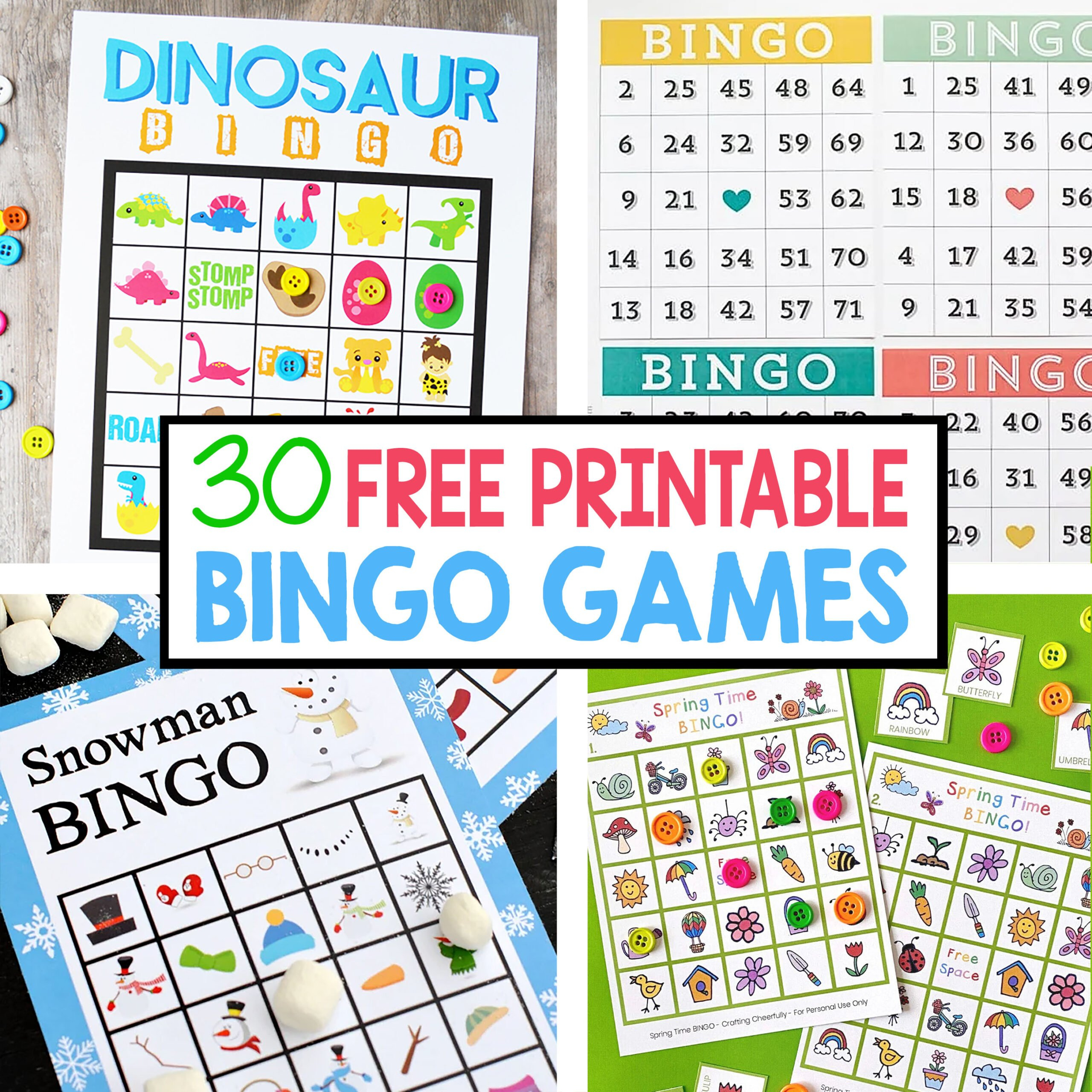 30 Free Printable Bingo Games - Crafting Cheerfully regarding Printable Bingo Cards For Free