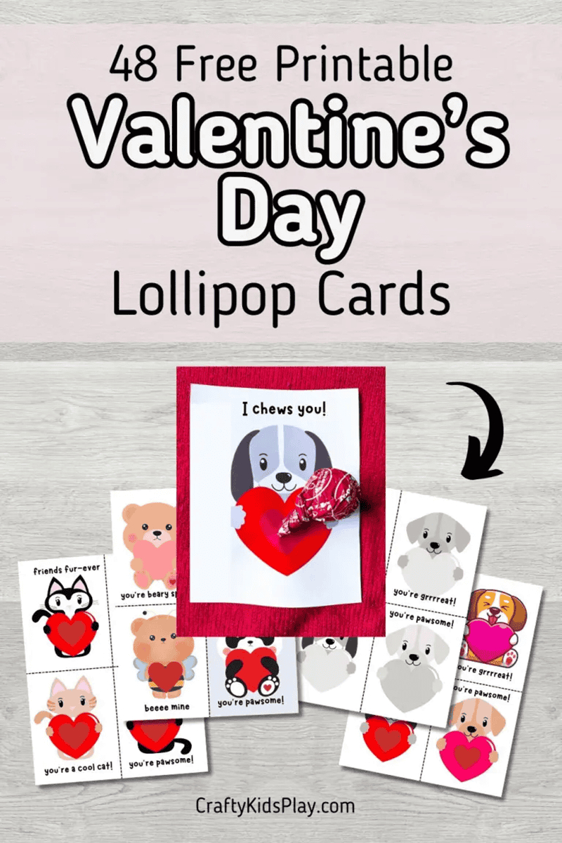 35 Fun, Easy & Cute Valentine'S Day Card Crafts For Kids for Printable Valentine's Day Crafts For Preschoolers