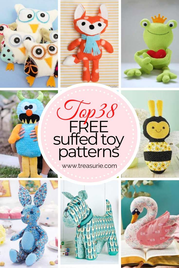 37+ Free Stuffed Animal Patterns To Sew Treasurie within Free Printable Soft Toy Patterns