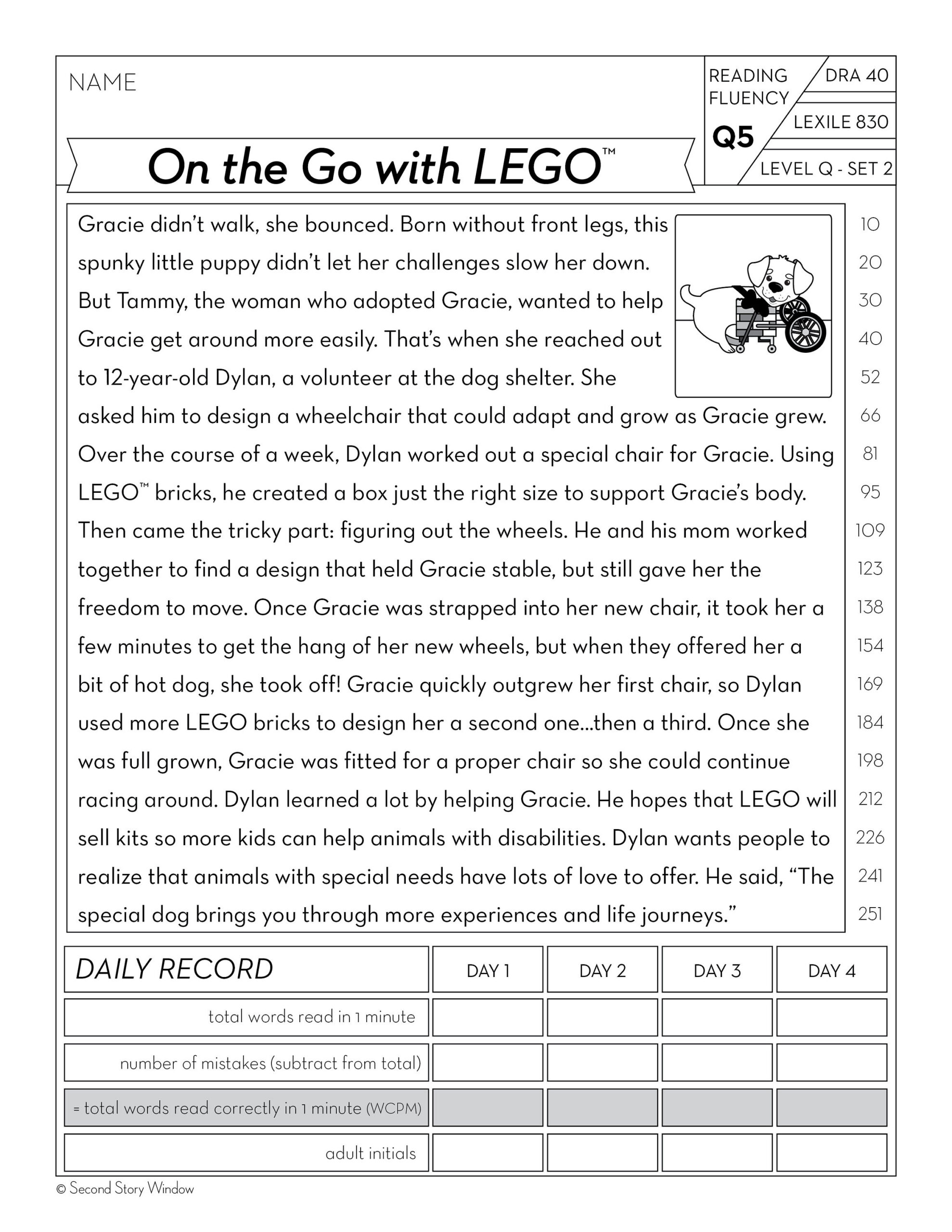 4Th Grade Printable Fluency And Reading Comprehension Passages For with regard to Free Printable 4th Grade Reading Fluency Passages
