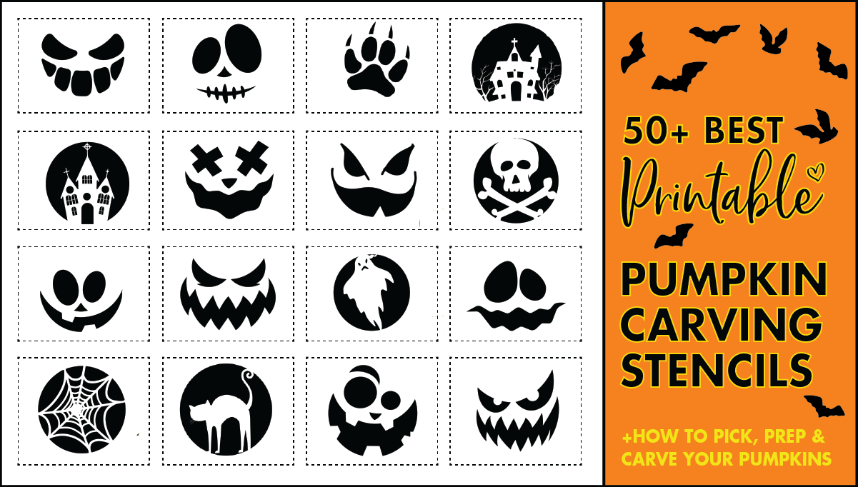 50 Easy Pumpkin Carving Stencils + The Ultimate Guide To Pumpkin regarding Free Printable Templates For Pumpkin Carving