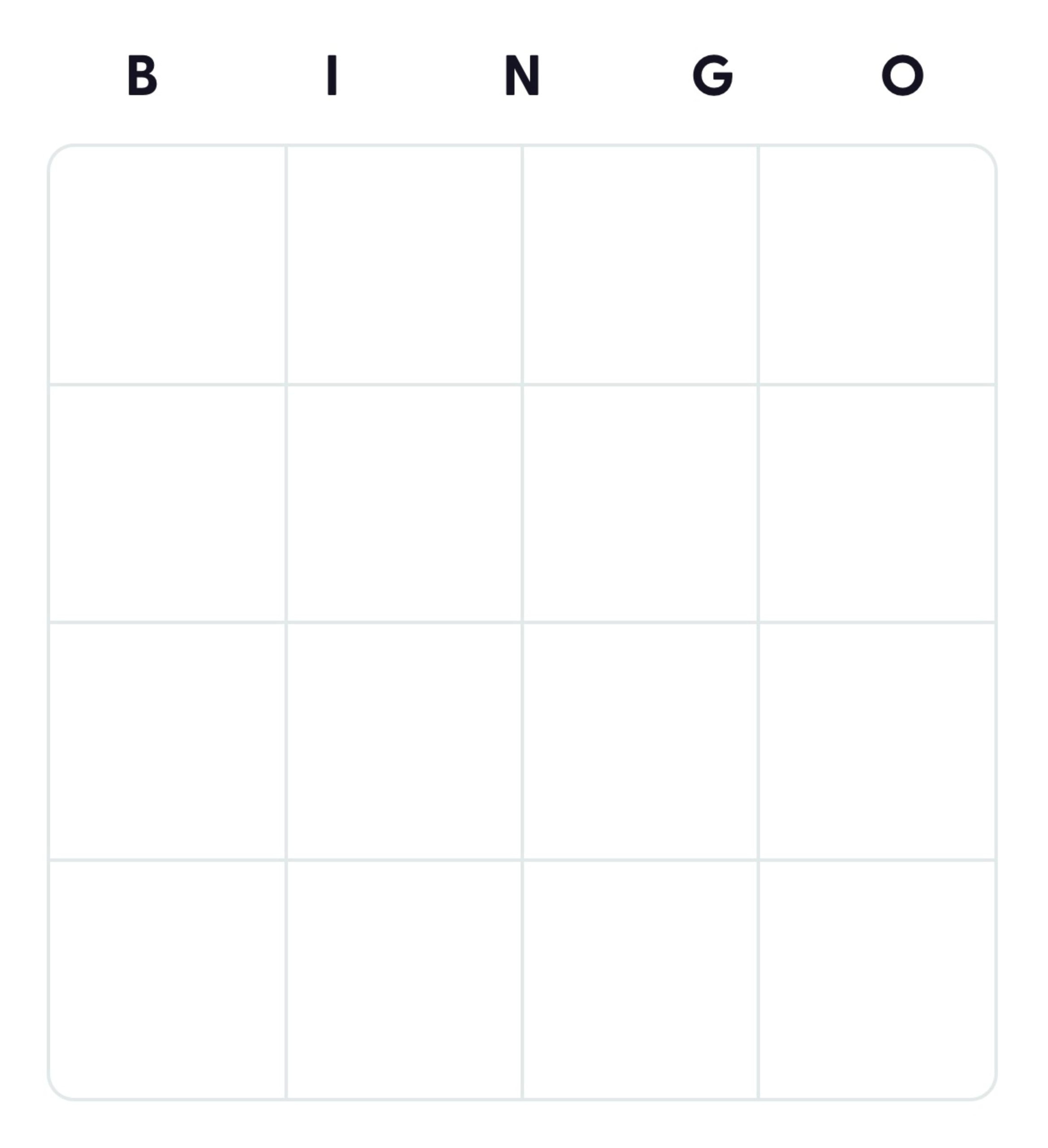 50+ Free Printable Blank Bingo Card Templates - Bingo Card Creator inside Printable Blank Bingo Card Template