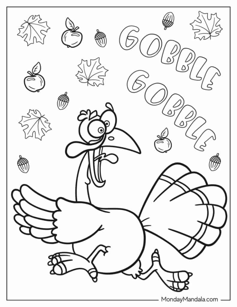 67 Thanksgiving Coloring Pages (Free Pdf Printables) with regard to Free Thanksgiving Printables For Preschoolers