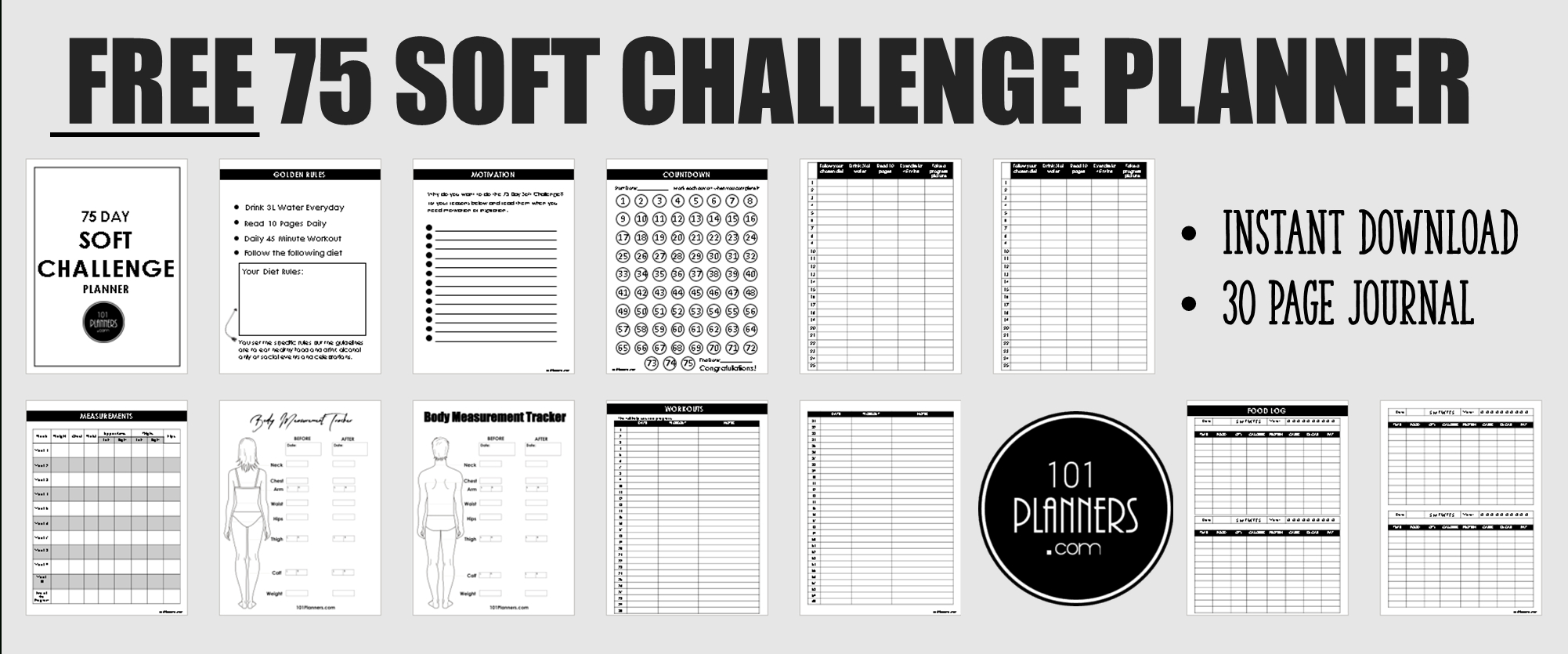 75 Soft Challenge Rules & Pdf Planner | How To Do It! regarding Free Printable 75 Soft Challenge
