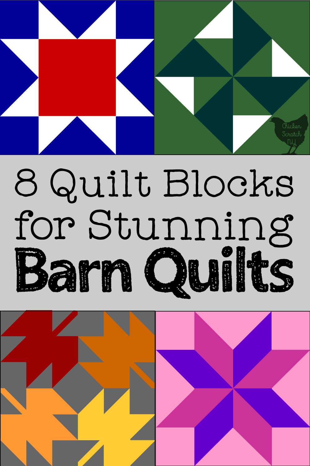 8 Beautiful Quilt Blocks For Barn Quilts [Free Printable) intended for Free Printable Barn Quilt Patterns To Download