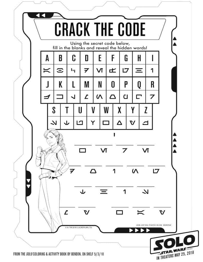 9 Star Wars Solo: Free Printable Activity Sheets – 101 Party Ideas pertaining to Printable Activity Sheets For Adults