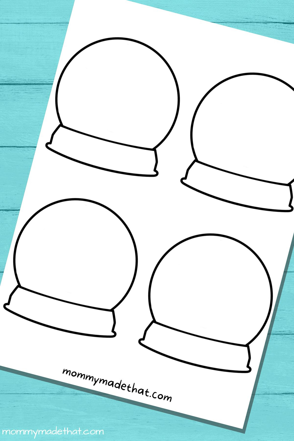 Adorable Snow Globe Templates (Free Printables!) inside Printable Snow Globe Ornament Template