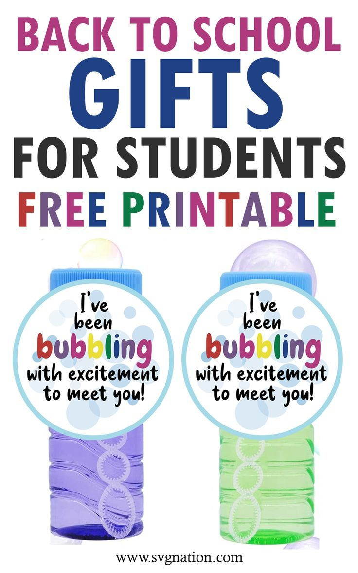 Back To School Gifts For Students - Free Printable - Bubbling With regarding Free Printable Gift Tags For Bubbles