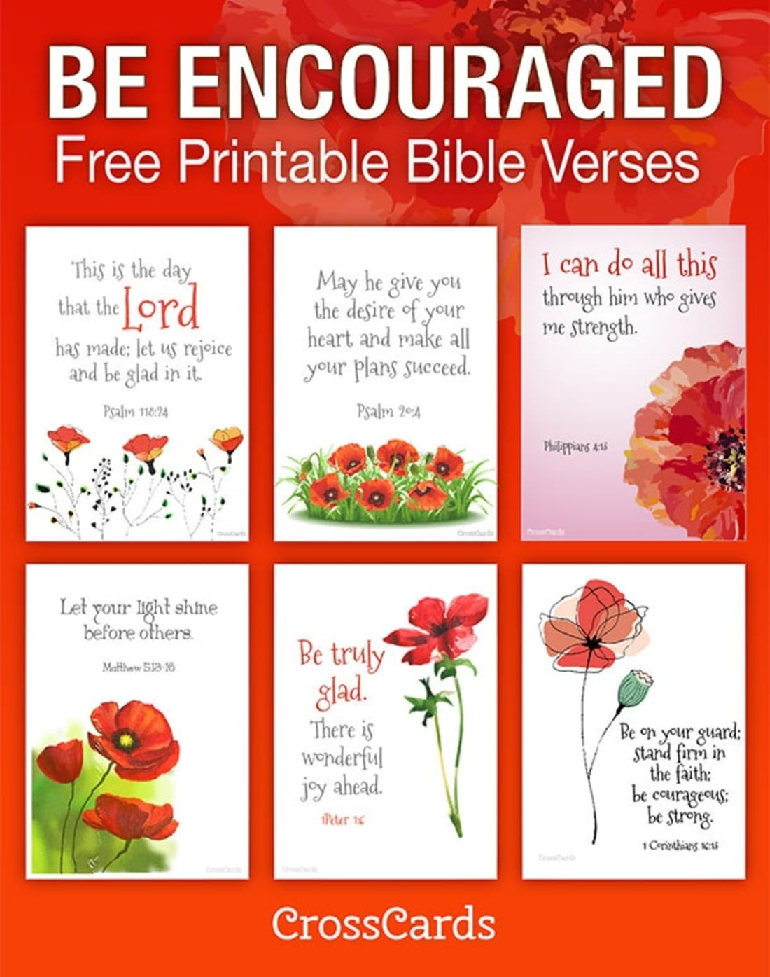 Be Encouraged! Free Printable Bible Verses Printable - Download Free with Free Printable Scripture Cards