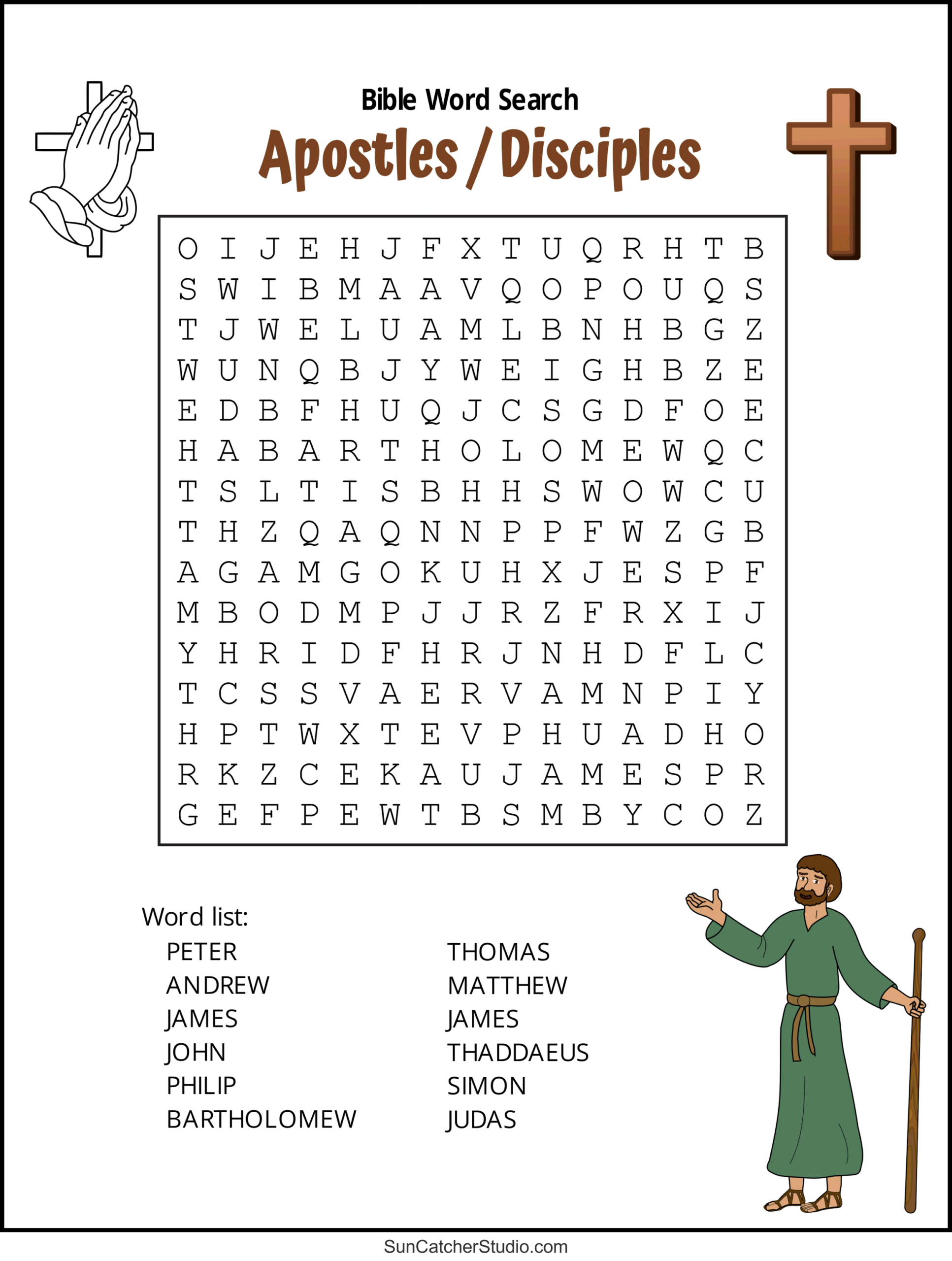Bible Word Search (Free Printable Christian Puzzles) – Free with regard to Free Printable Bible Word Search