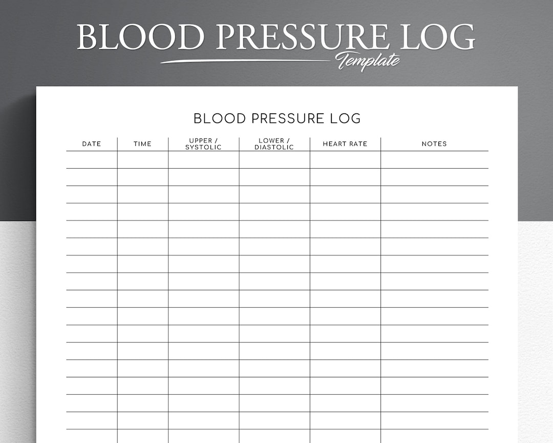 Blood Pressure Log Editable Printable. Blood Pressure Tracker with regard to Daily Blood Pressure Log Printable