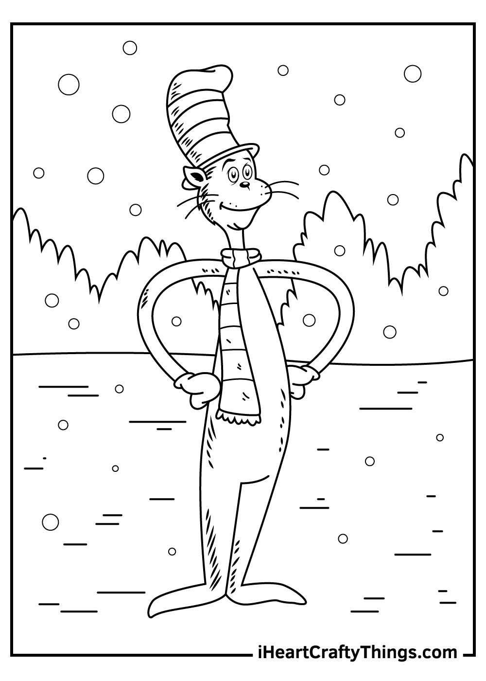 Cat In The Hat Coloring Pages (100% Free Printables) - Worksheets for Free Cat And The Hat Printables