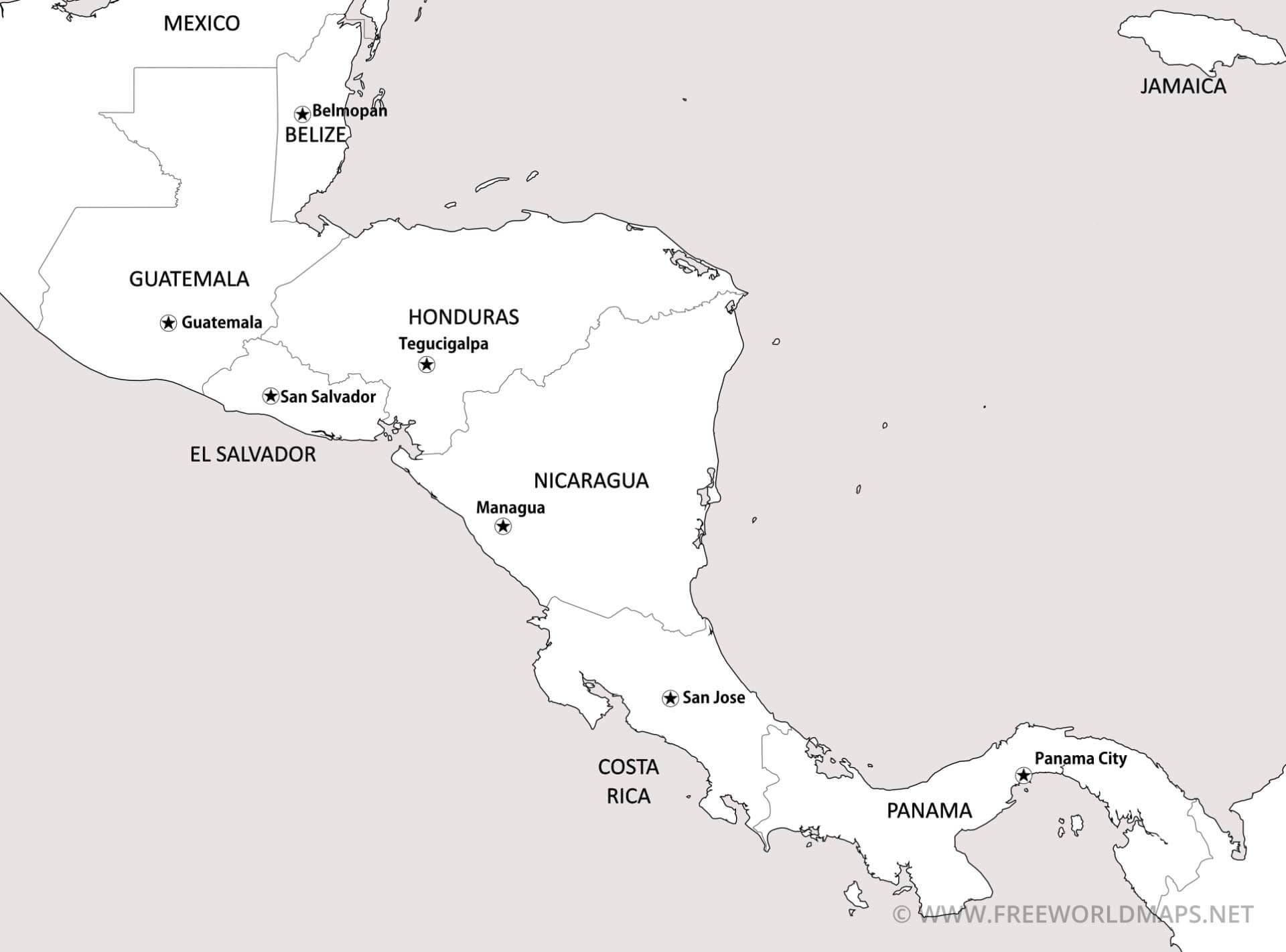 Central America Printable Pdf Maps – Freeworldmaps in Printable Map Of Central America