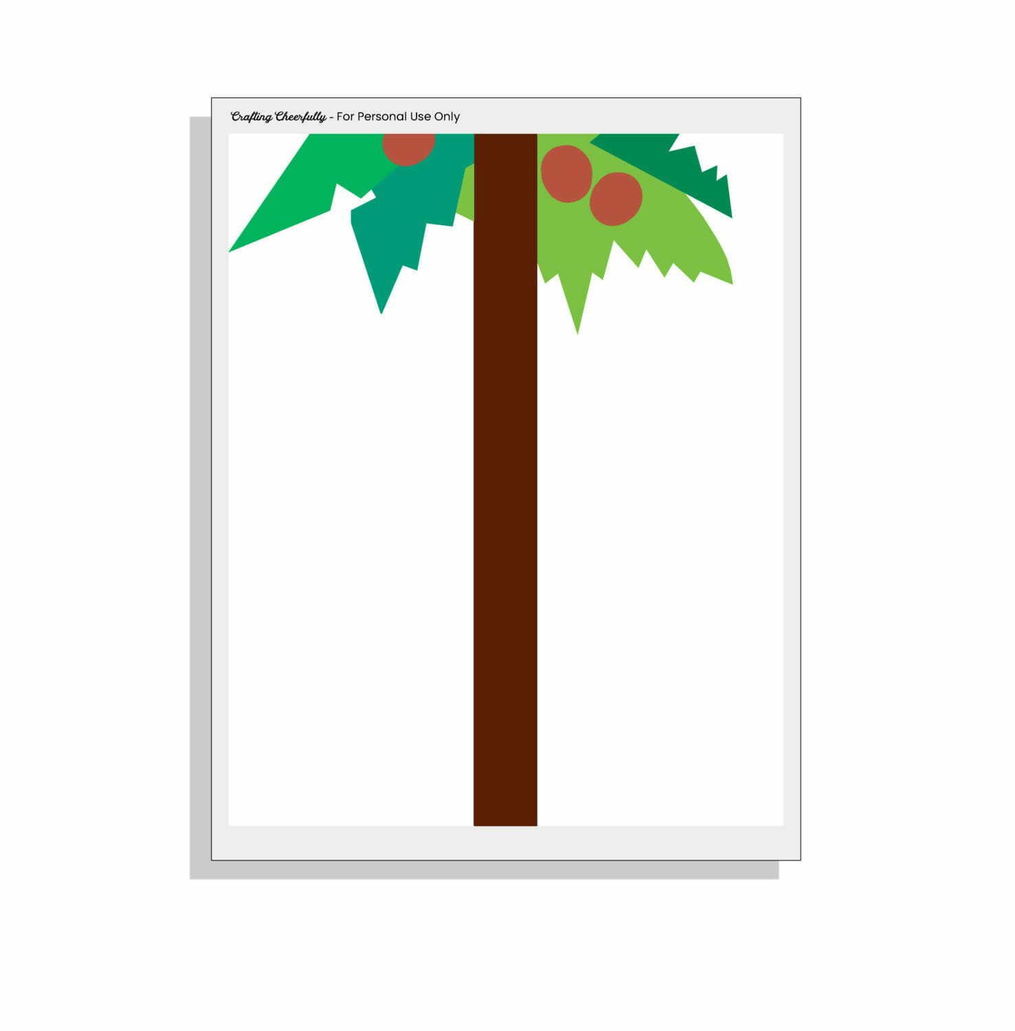 Chicka Chicka Boom Boom Name Art - Crafting Cheerfully intended for Free Printable Chicka Chicka Boom Boom Tree Template