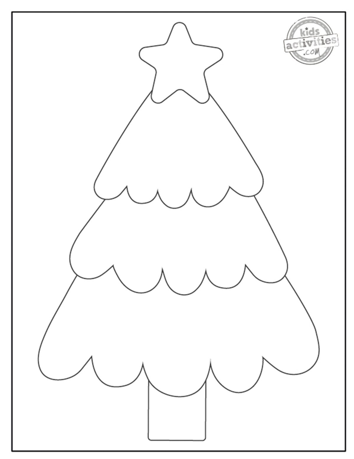 Christmas Tree Outline For Fun Christmas Crafts | Kids Activities Blog with regard to Printable Outline of Christmas Tree