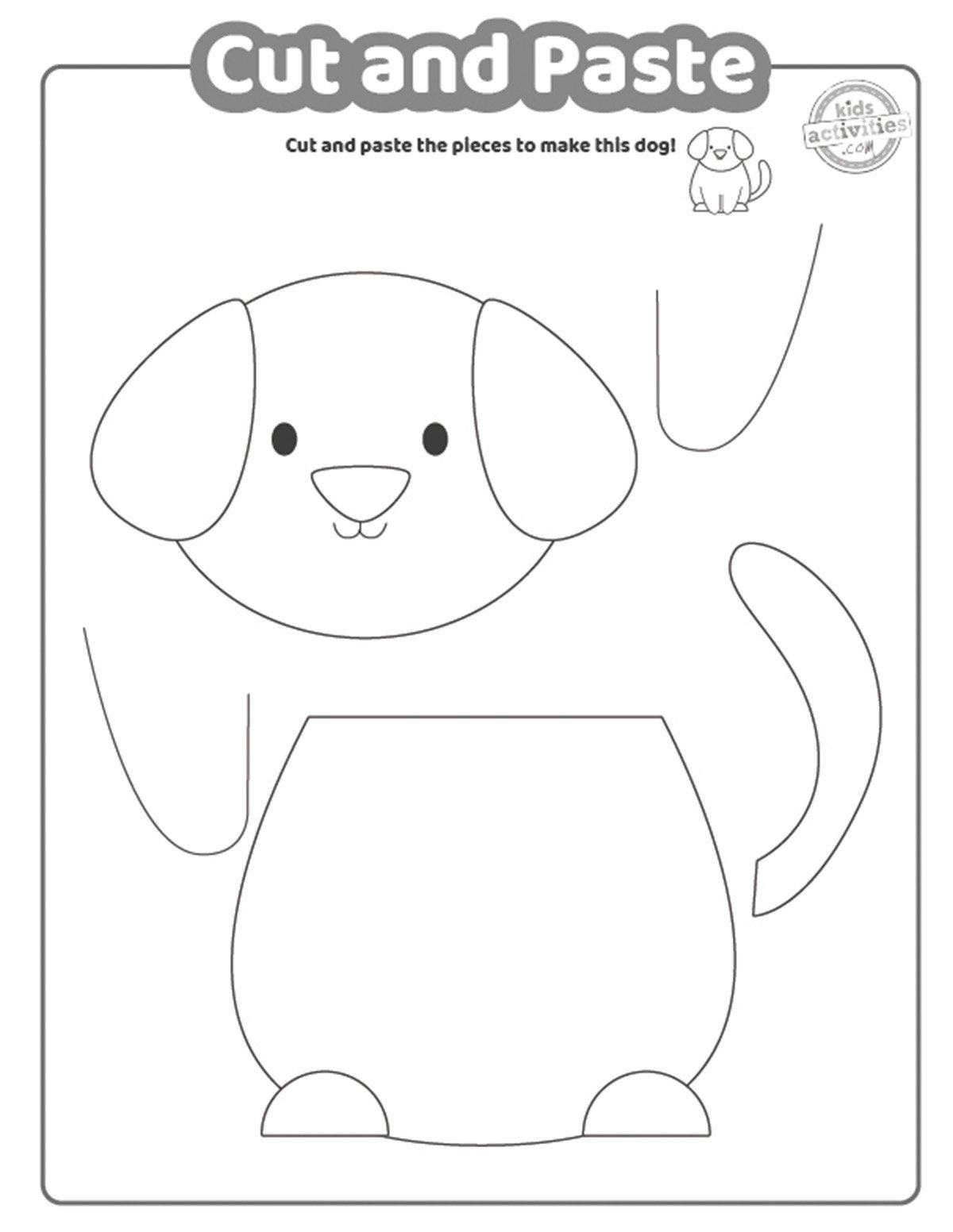 Cut And Paste Worksheets For Kids Of All Ages Kids Activities Blog with Printable Cut and Paste Craft Worksheets
