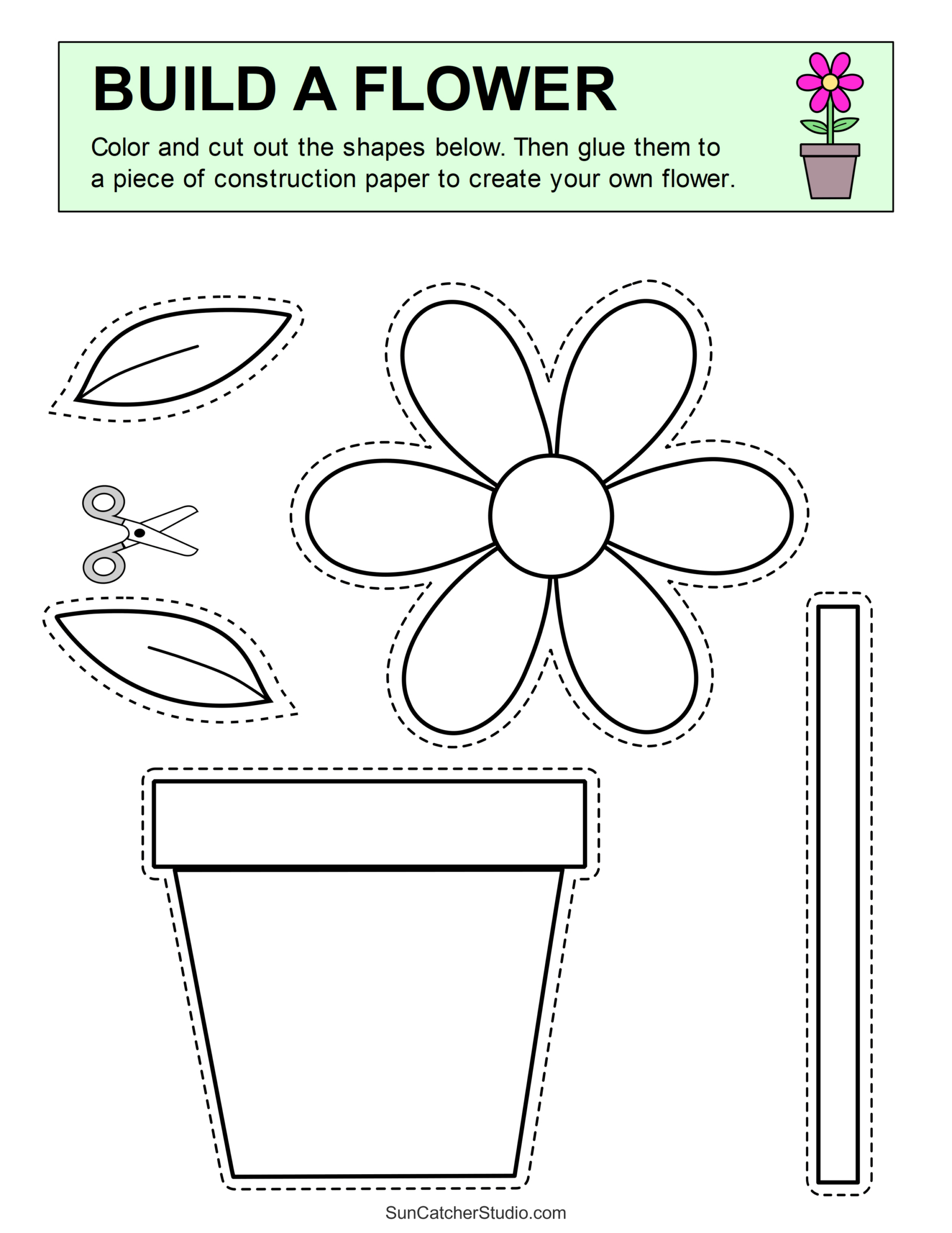 Cut And Paste Worksheets (Printable Activities For Kids) – Free in Printable Cut And Paste Craft Worksheets