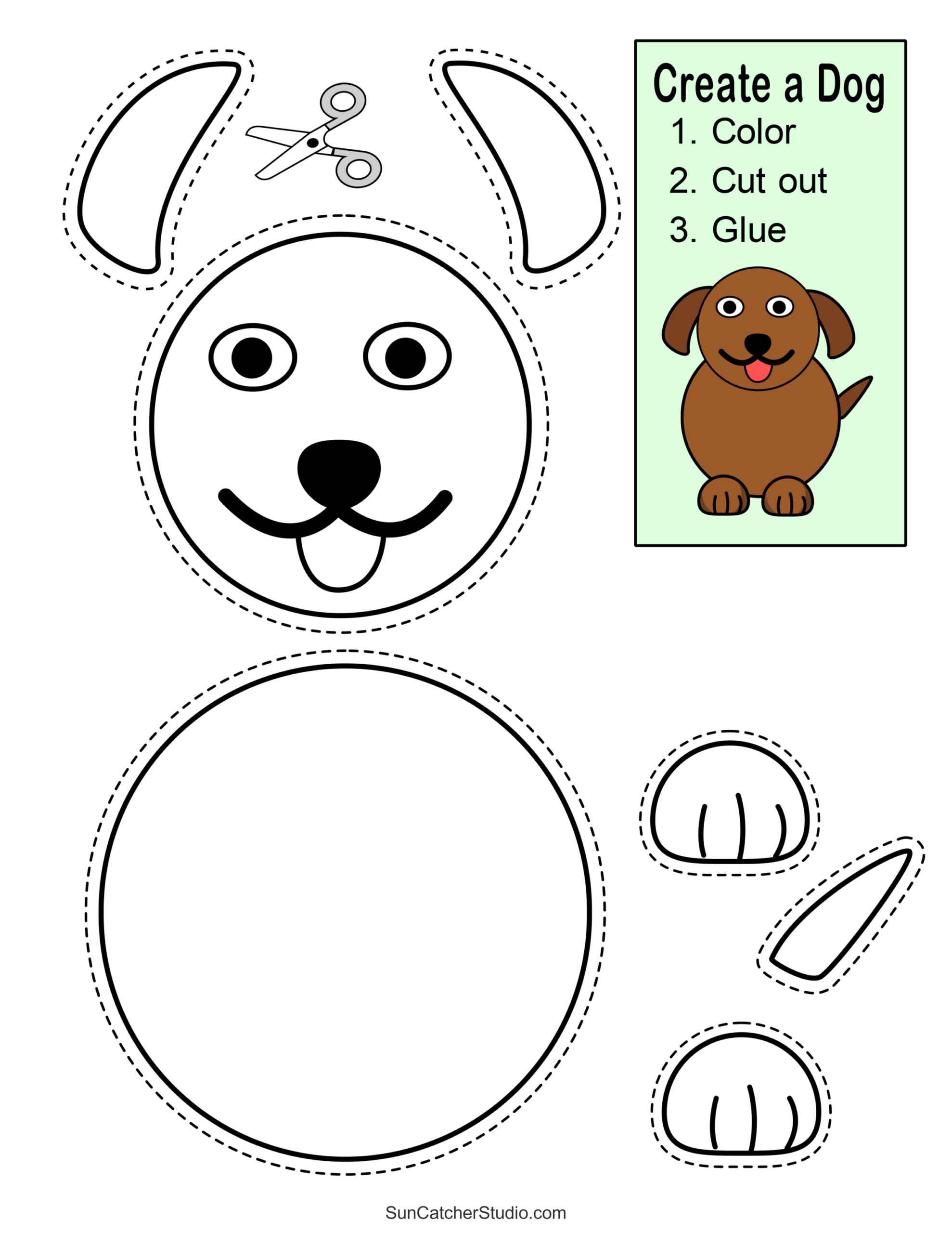 Cut And Paste Worksheets (Printable Activities For Kids) – Free with Free Printable Cut And Glue Worksheets