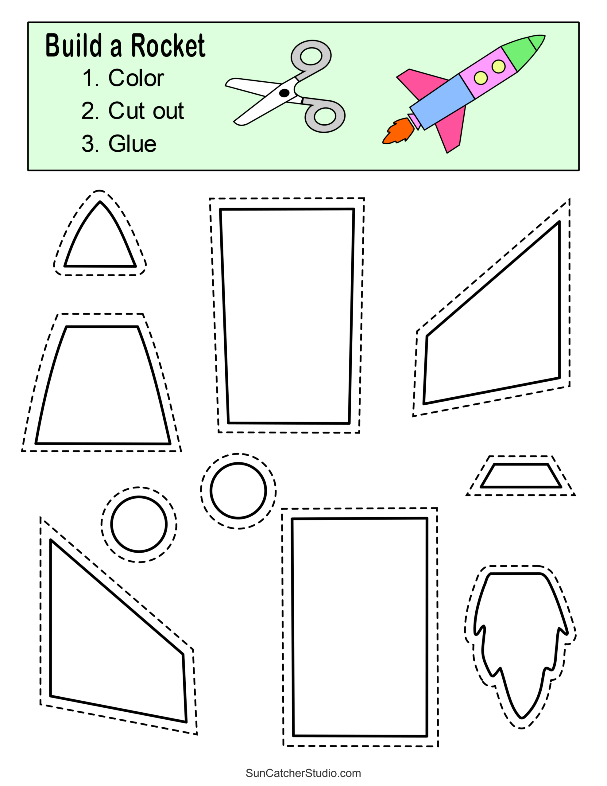 Cut And Paste Worksheets (Printable Activities For Kids) – Free within Free Printable Cut and Glue Worksheets