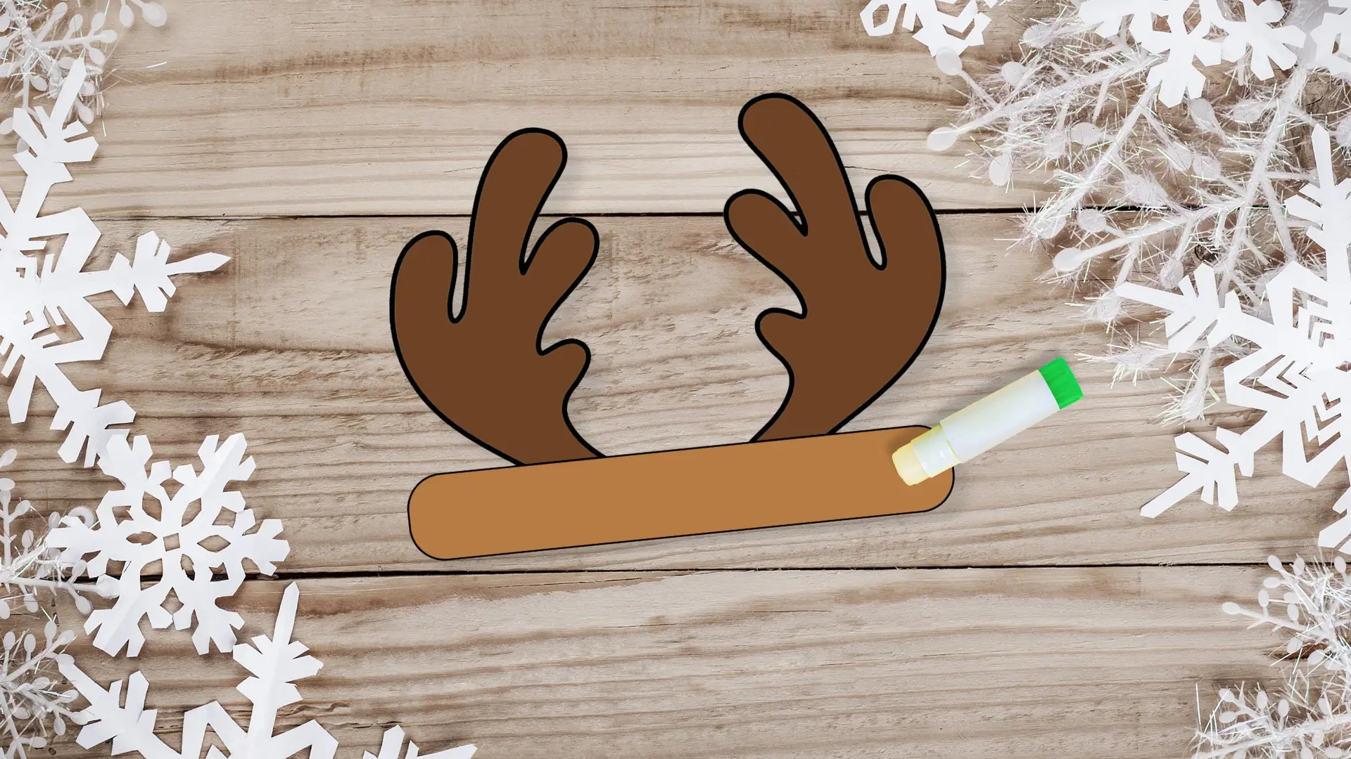 Cute Printable Reindeer Antlers Craft Template - Simple Mom Project regarding Free Printable Reindeer Antler Template