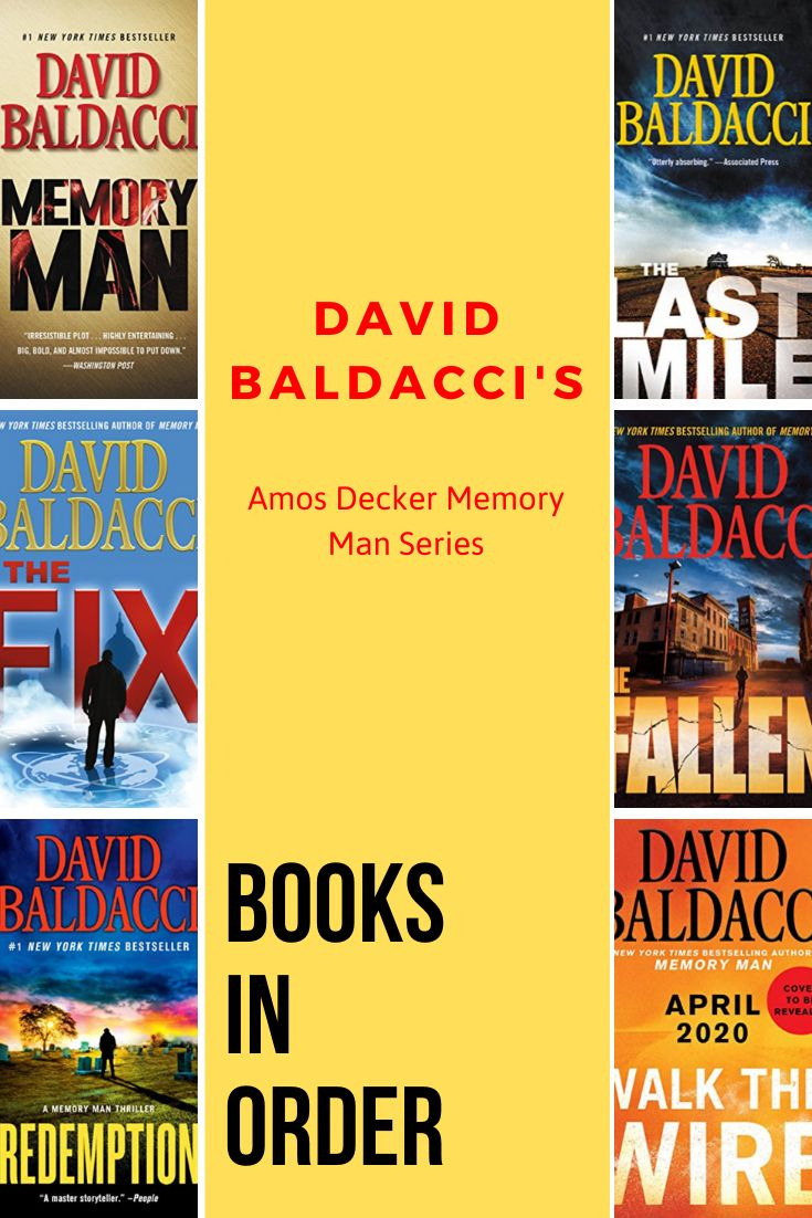 David Baldacci'S Amos Decker Memory Man Series - Books In Order throughout David Baldacci Books in Order Printable List