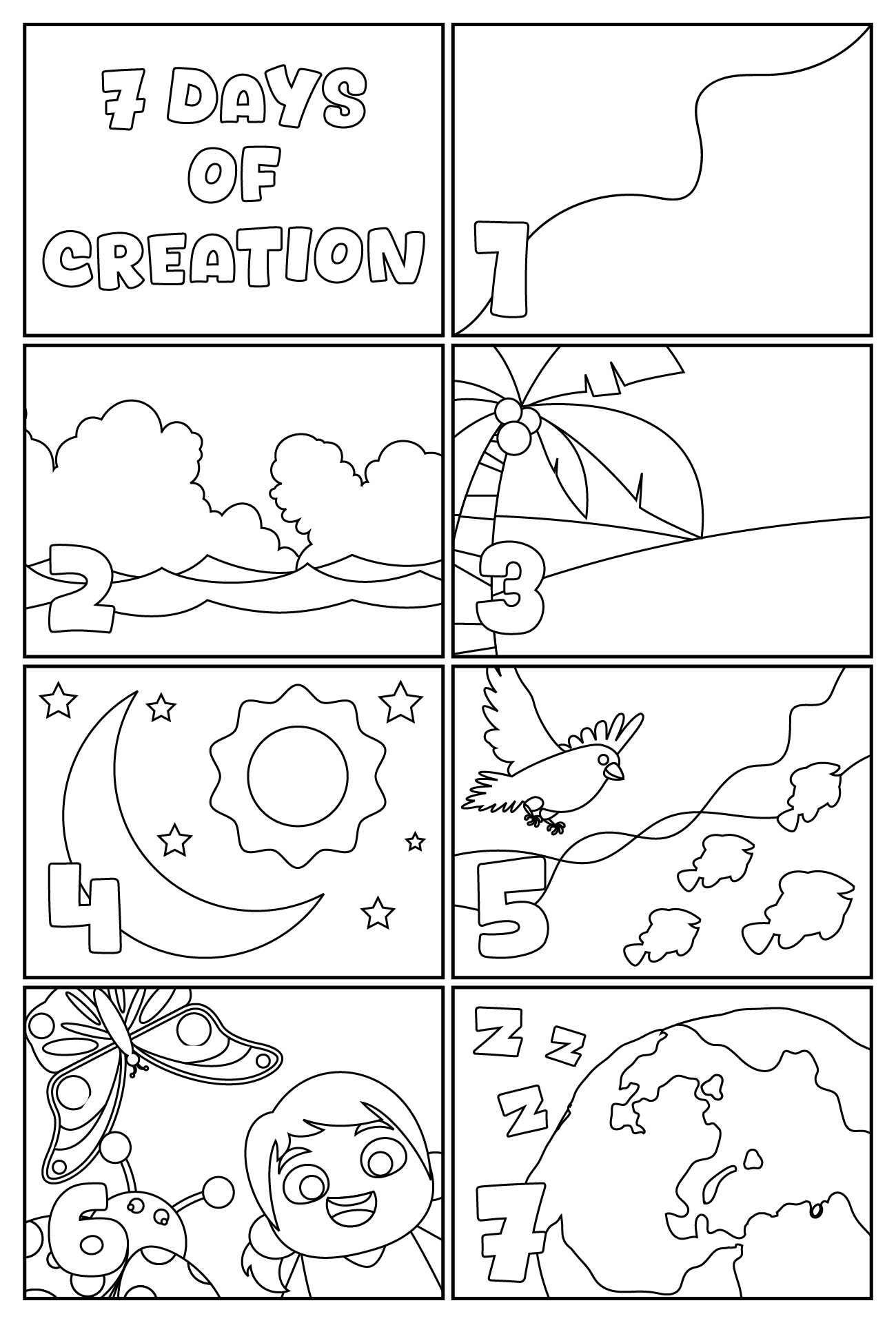 Days Of Creation | Mini Manna For Little Lambs with regard to 7 Day Days Of Creation Printables