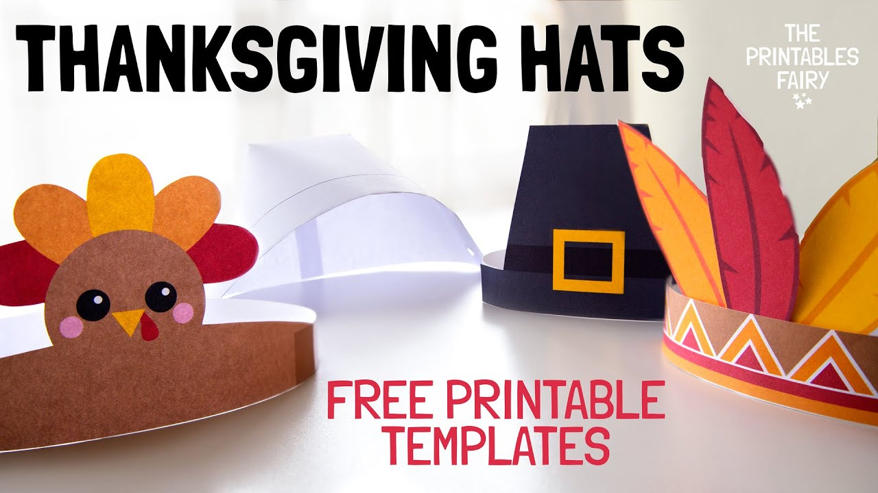 Diy Thanksgiving Hats For Kids - The Printables Fairy throughout Free Printable Pilgrim Hat Template