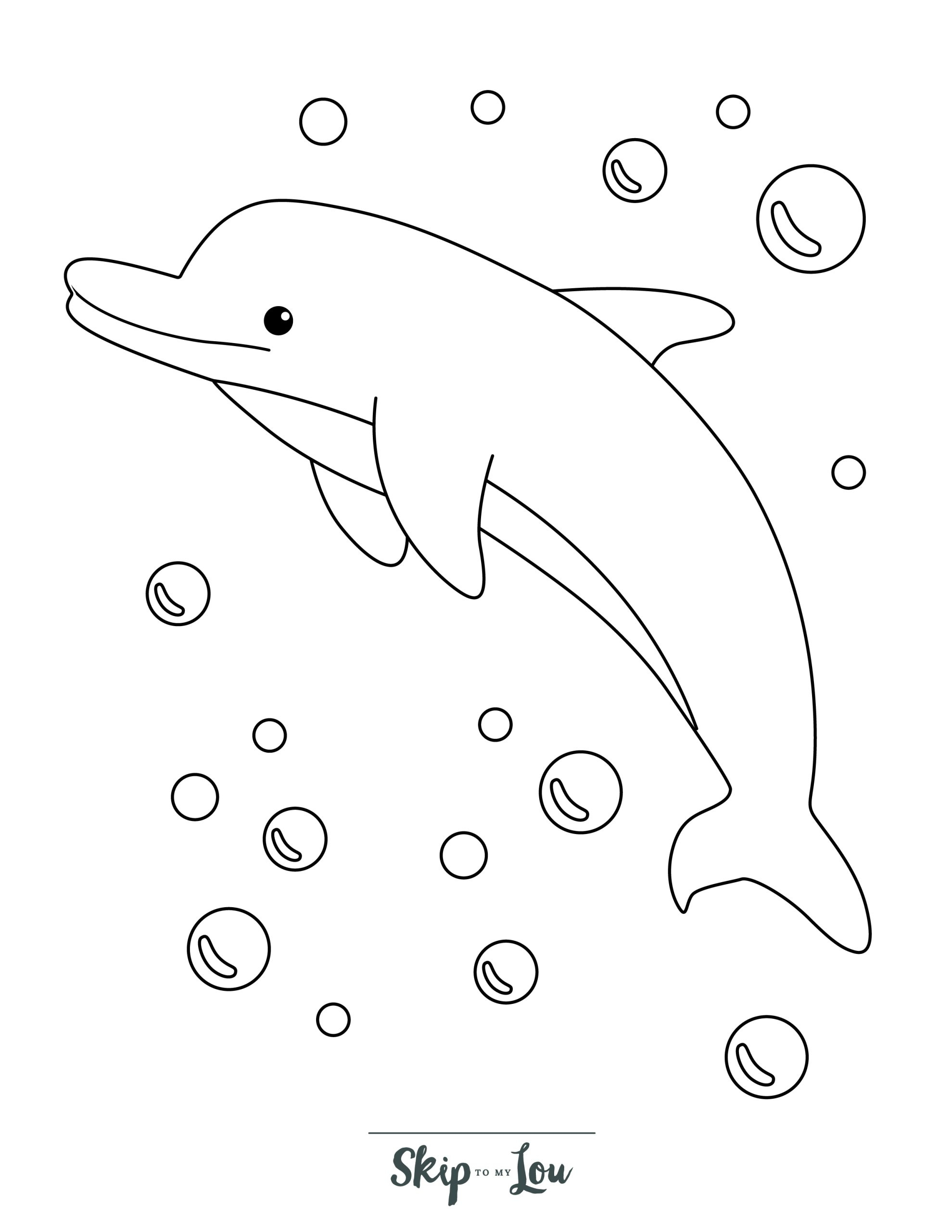 Dolphin Coloring Pages (Free Printables) | Skip To My Lou pertaining to Printable Picture of a Dolphin