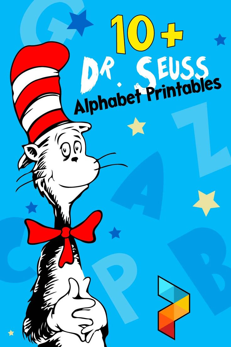 Dr. Seuss Alphabet - 10 Free Pdf Printables | Printablee with Dr Seuss Book Covers Printables
