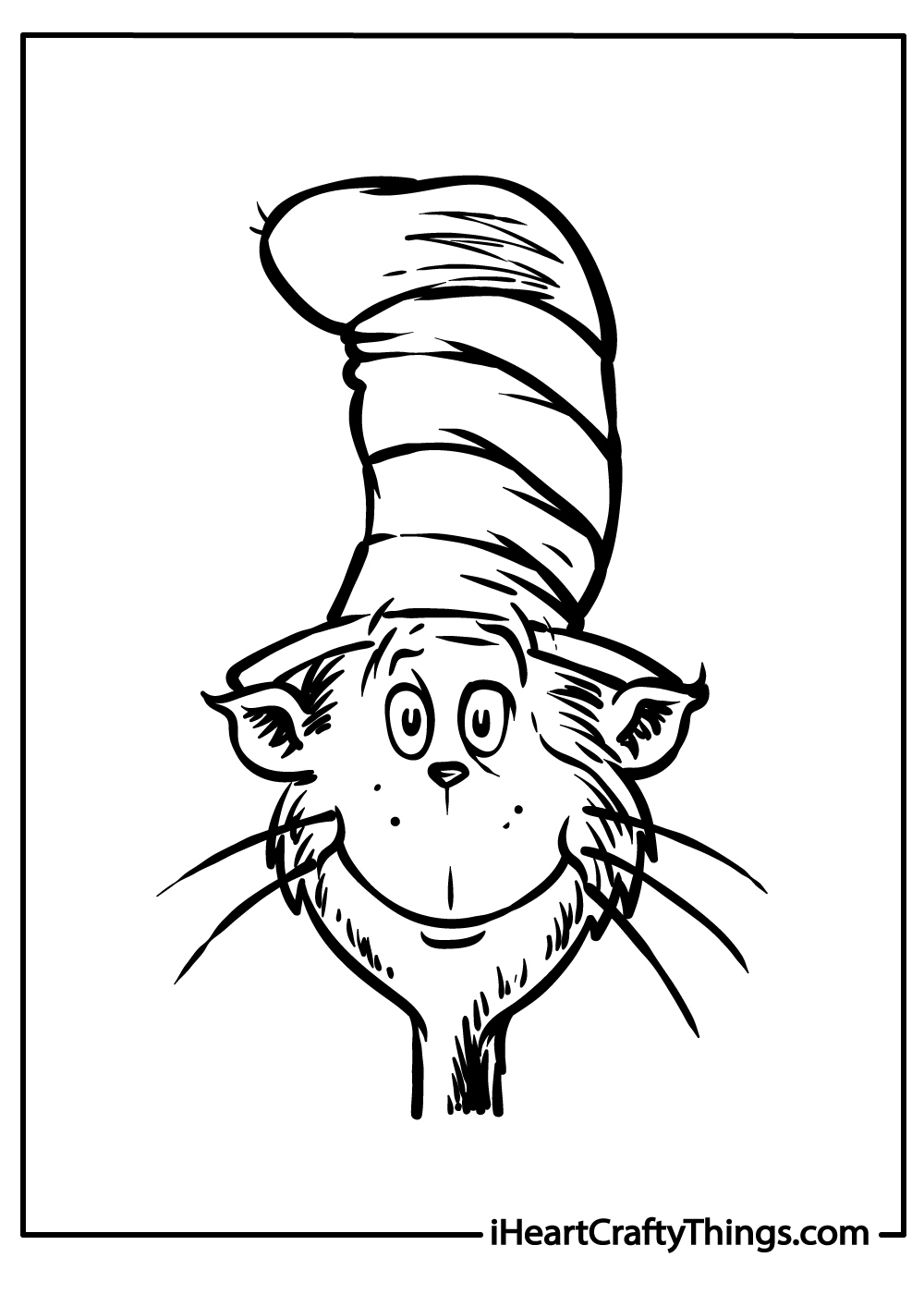 Dr Seuss Cat In The Hat Coloring Pages Coloring Sheet Cat In The within Free Cat and the Hat Printables
