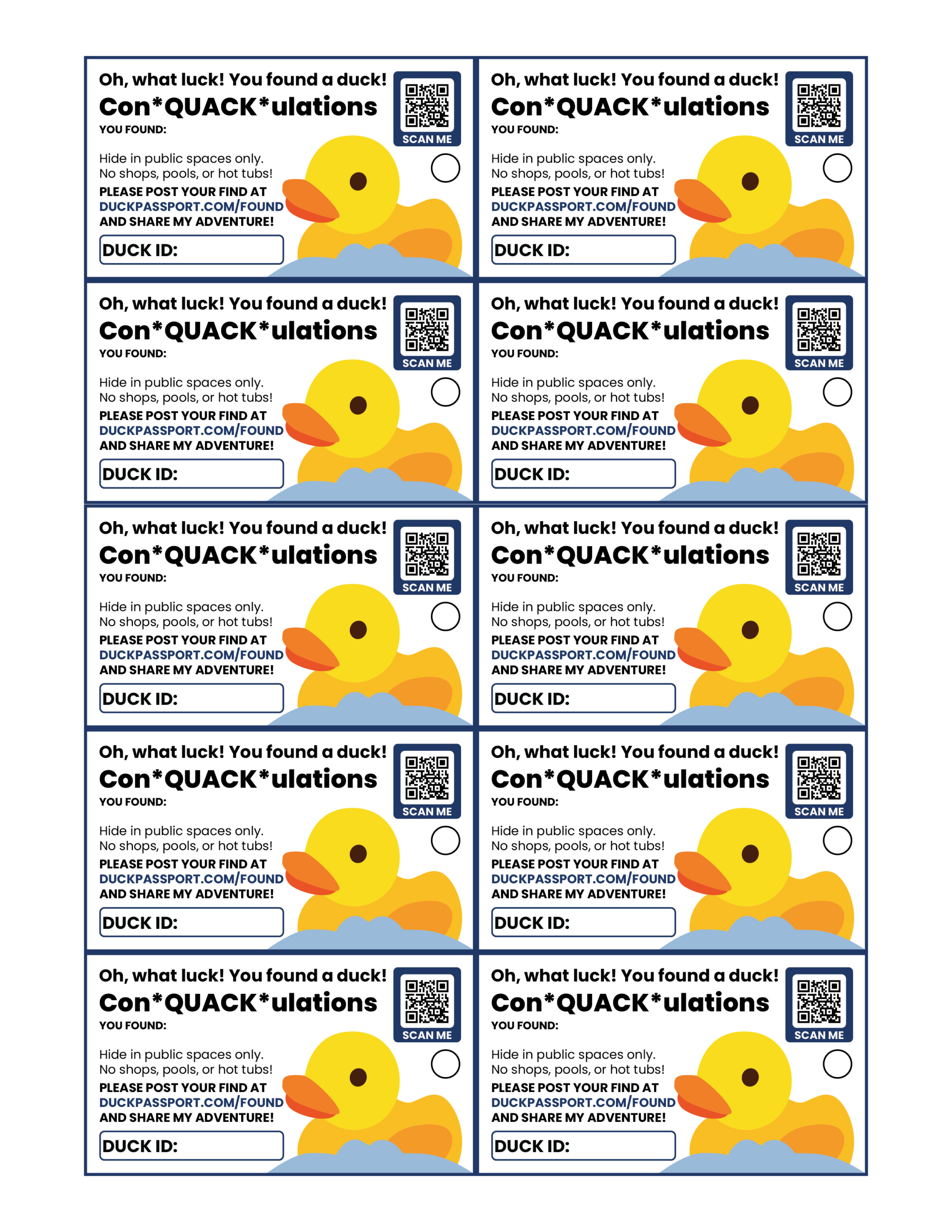 Duck Passport | Tag Templates throughout Free Printable Duck Tags