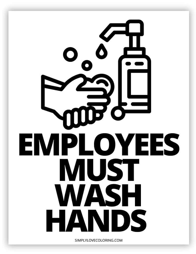Employees Must Wash Hands Sign Printable (Free Pdf Download in Printable Hand Washing Signs For Employees