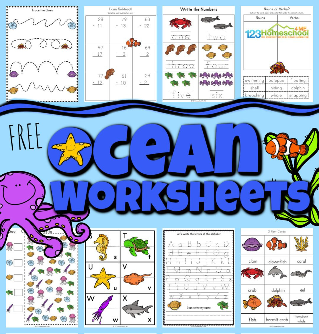 🐠 Free Free Printable Ocean Worksheets For Kids, Kind in Free Printable Under the Sea Worksheets