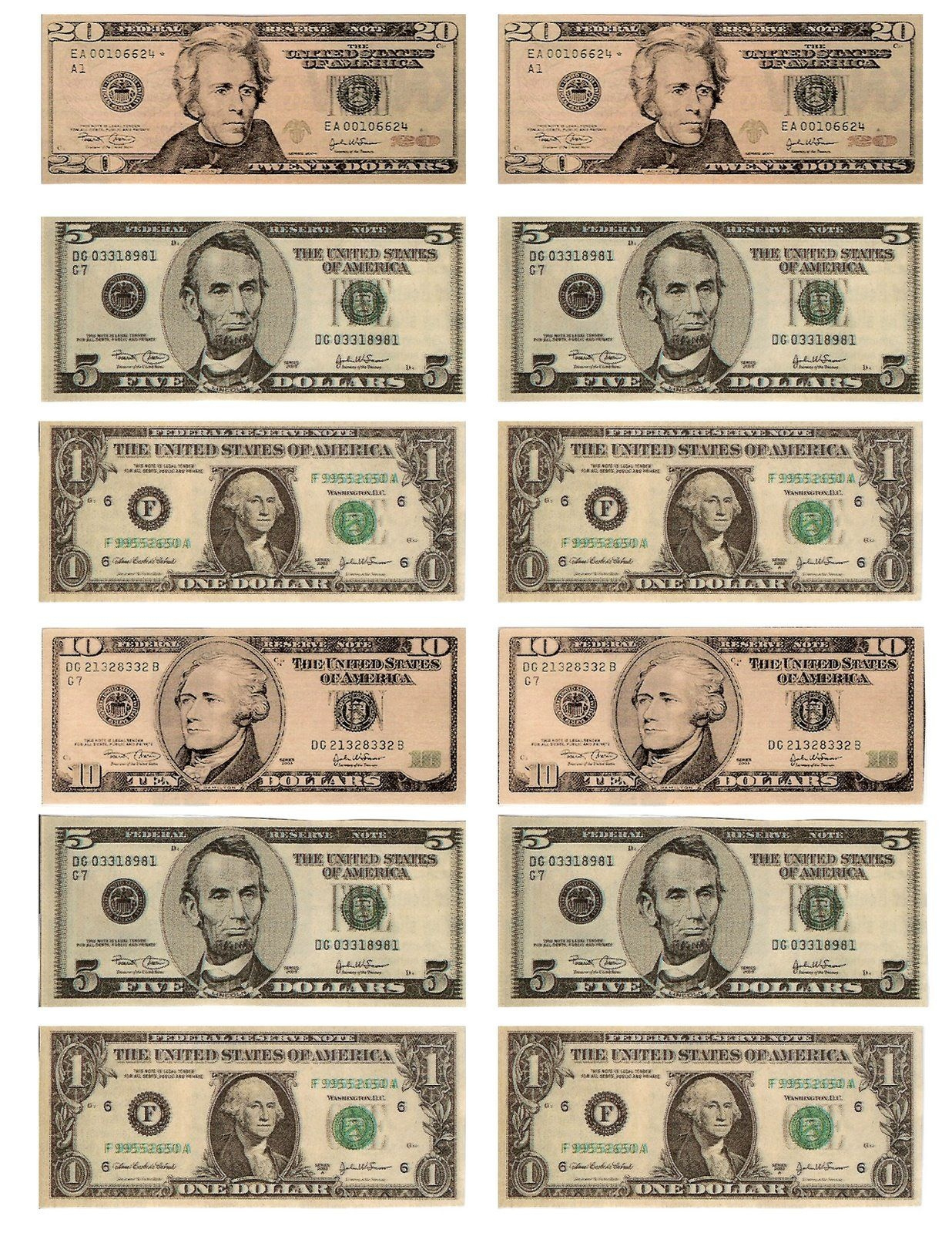 Fake Money That Looks Real Printable - Printable Party Favors with regard to Real Looking Fake Money Printables