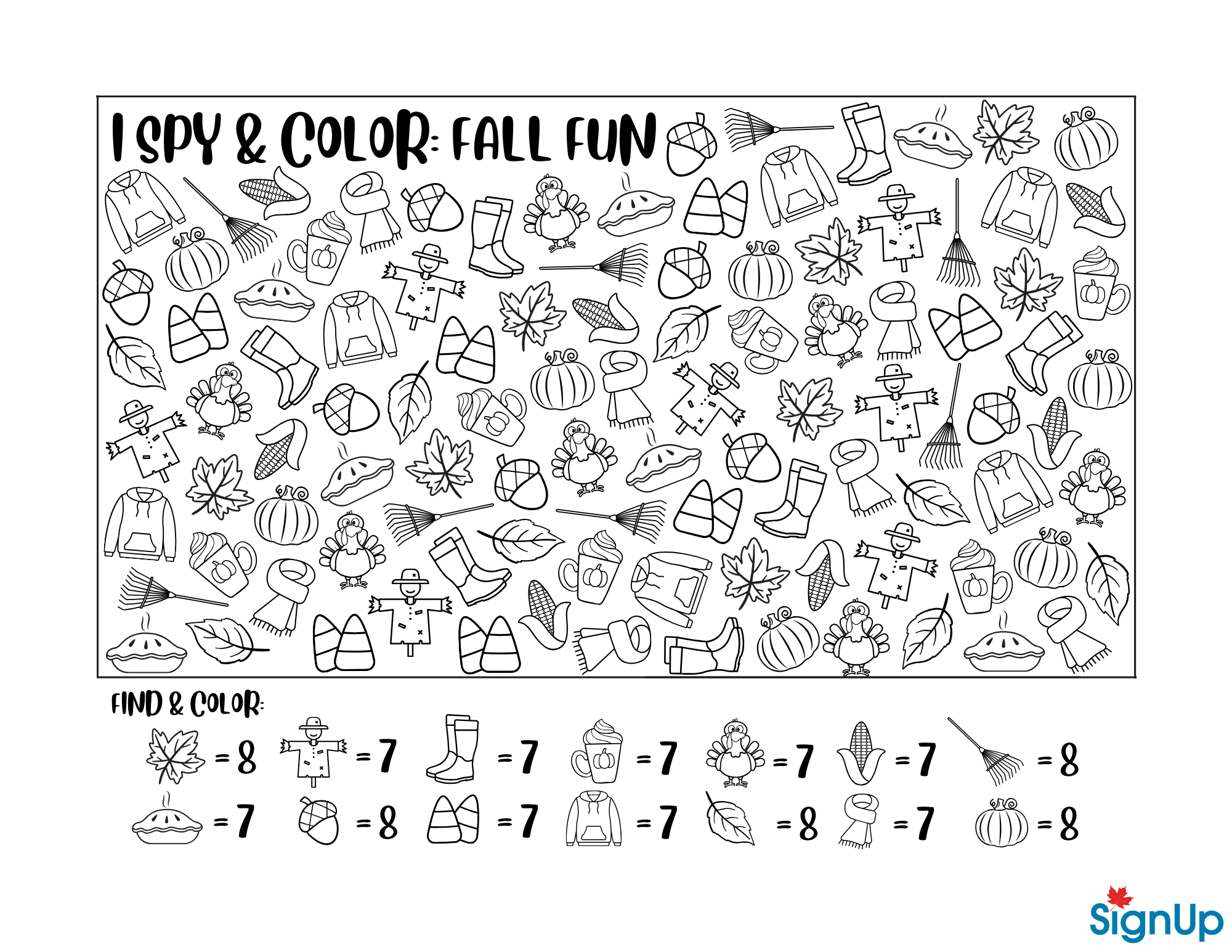 Fall Activity Sheets & Coloring Pages | Signup within Printable Activity Sheets For Adults