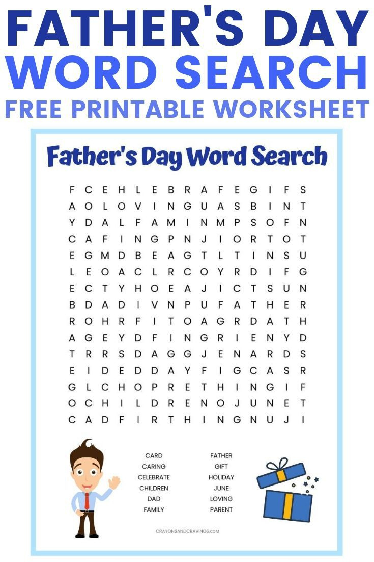 Father'S Day Word Search Free Printable For Kids intended for Father'S Day Word Search Printable