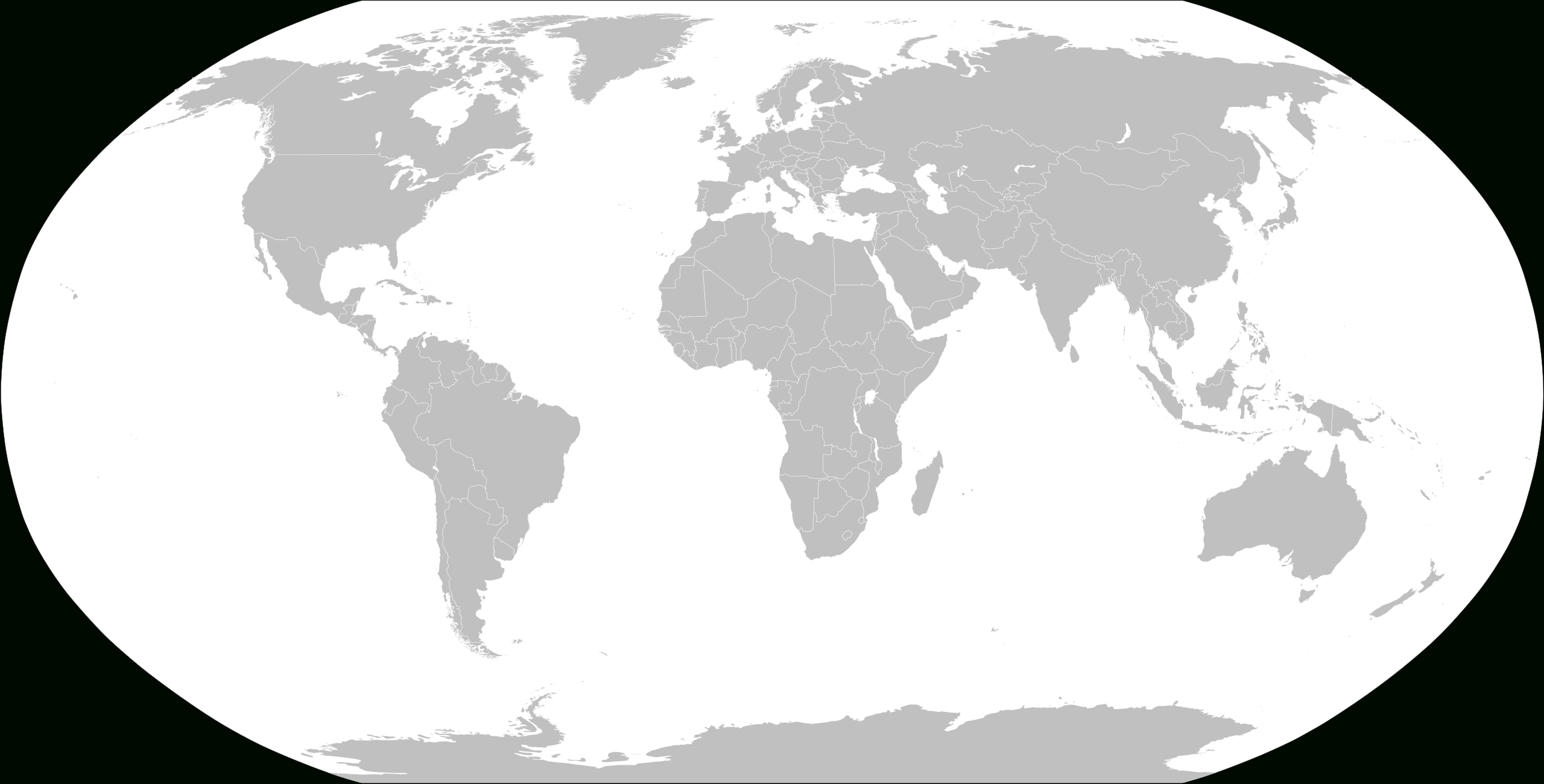 File:blankmap-World.svg - Wikimedia Commons in Free Printable Blank World Map
