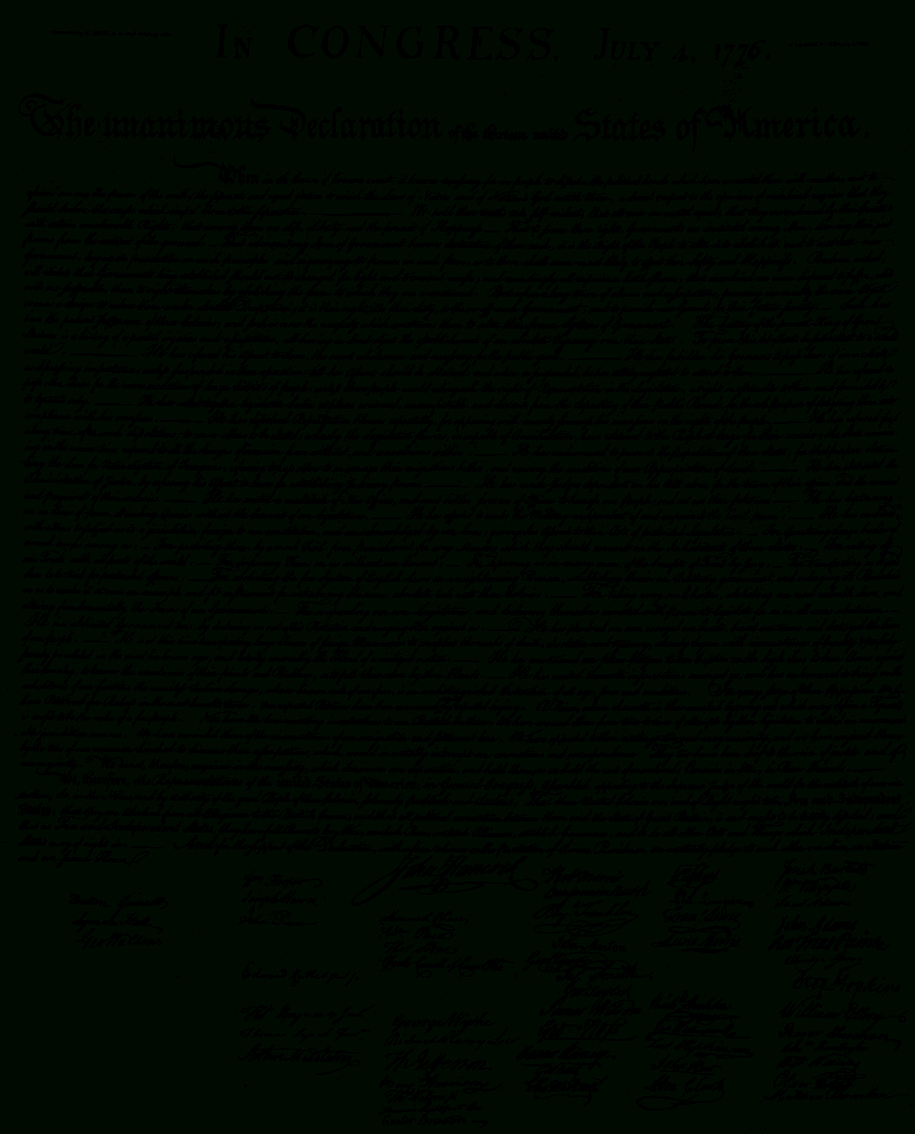 File:us Declaration Of Independence.svg - Wikimedia Commons regarding Printable Declaration Of Independence