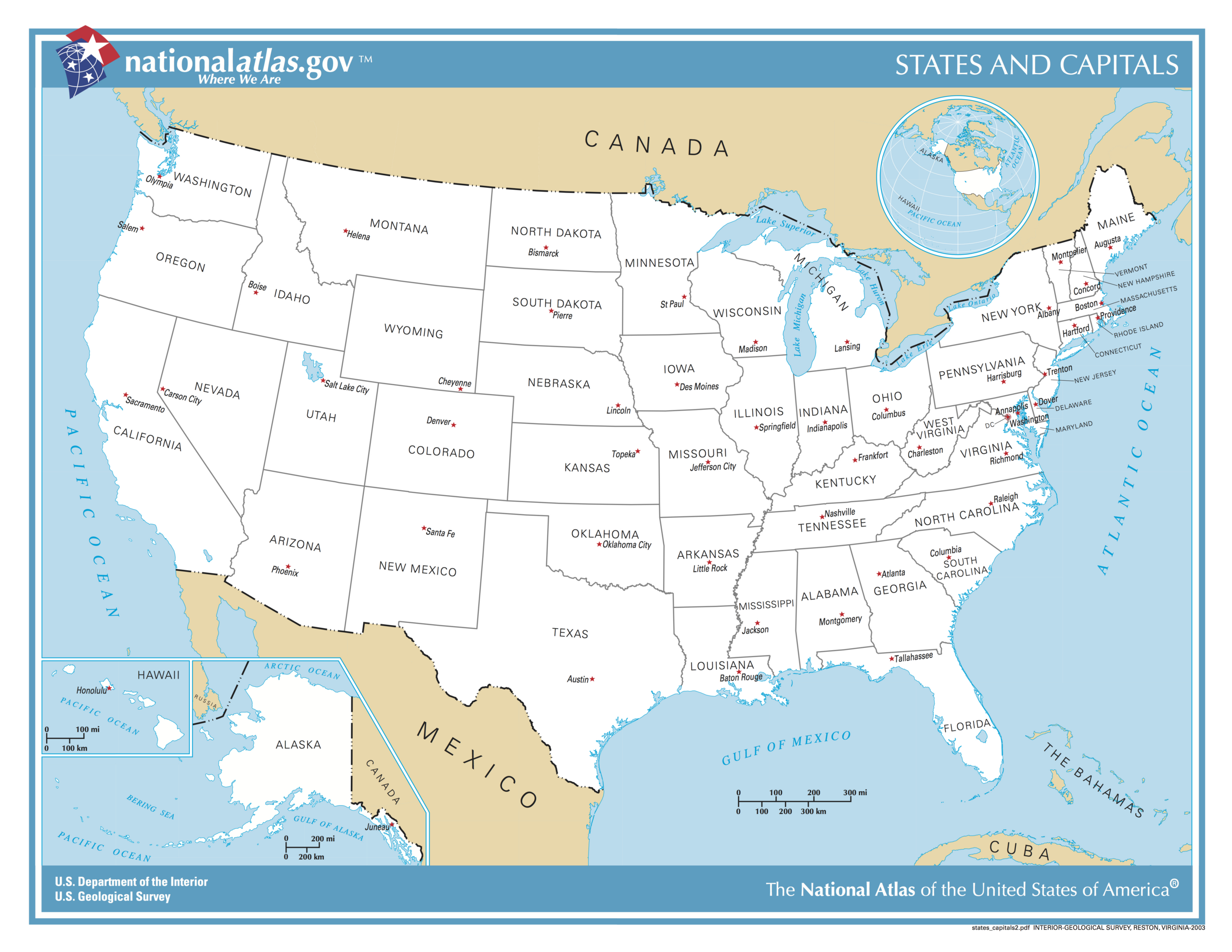 File:us Map - States And Capitals - Wikimedia Commons pertaining to Us Map and Capitals Printable