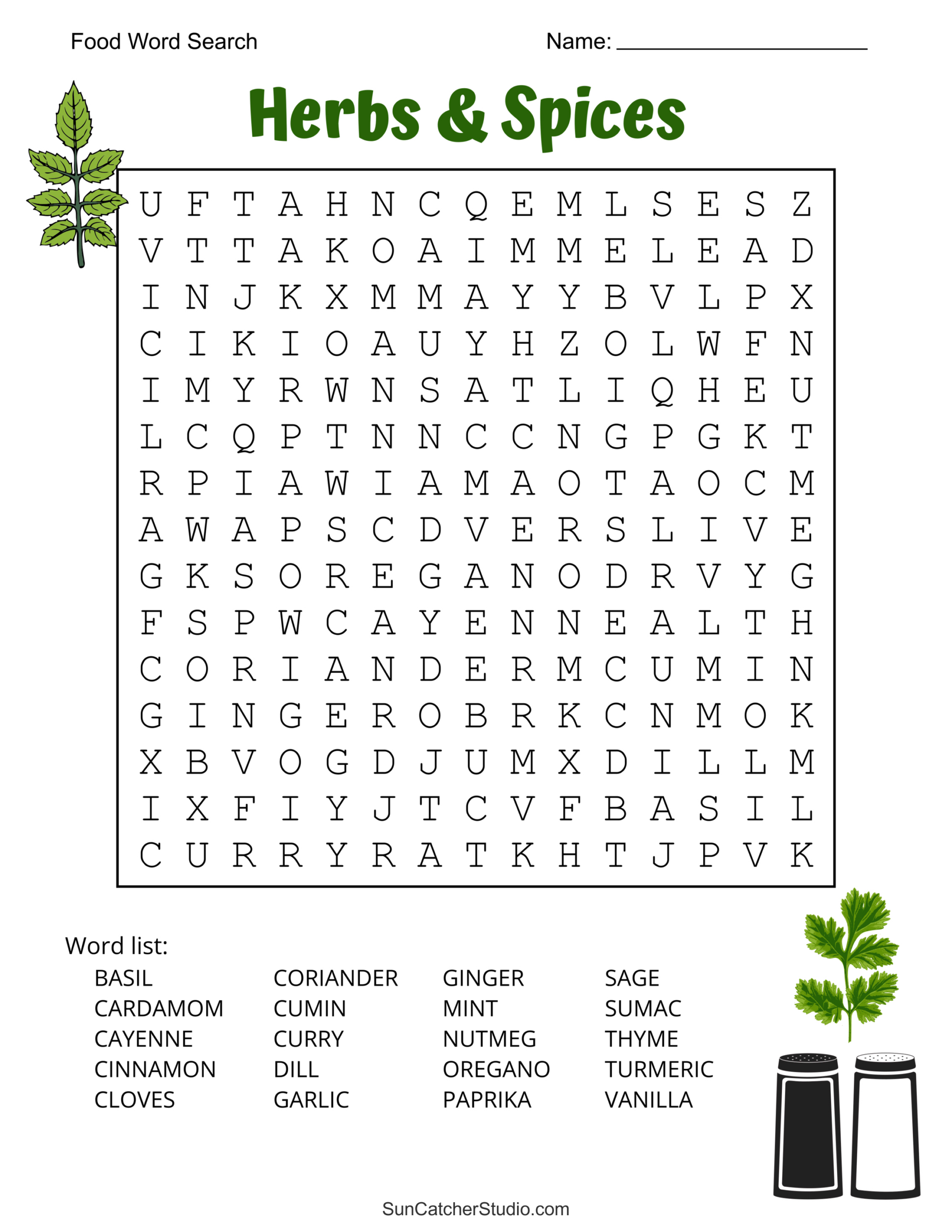 Food Word Search (Free Printable Puzzles) – Free Printables in Printable Word Search Puzzles Medium