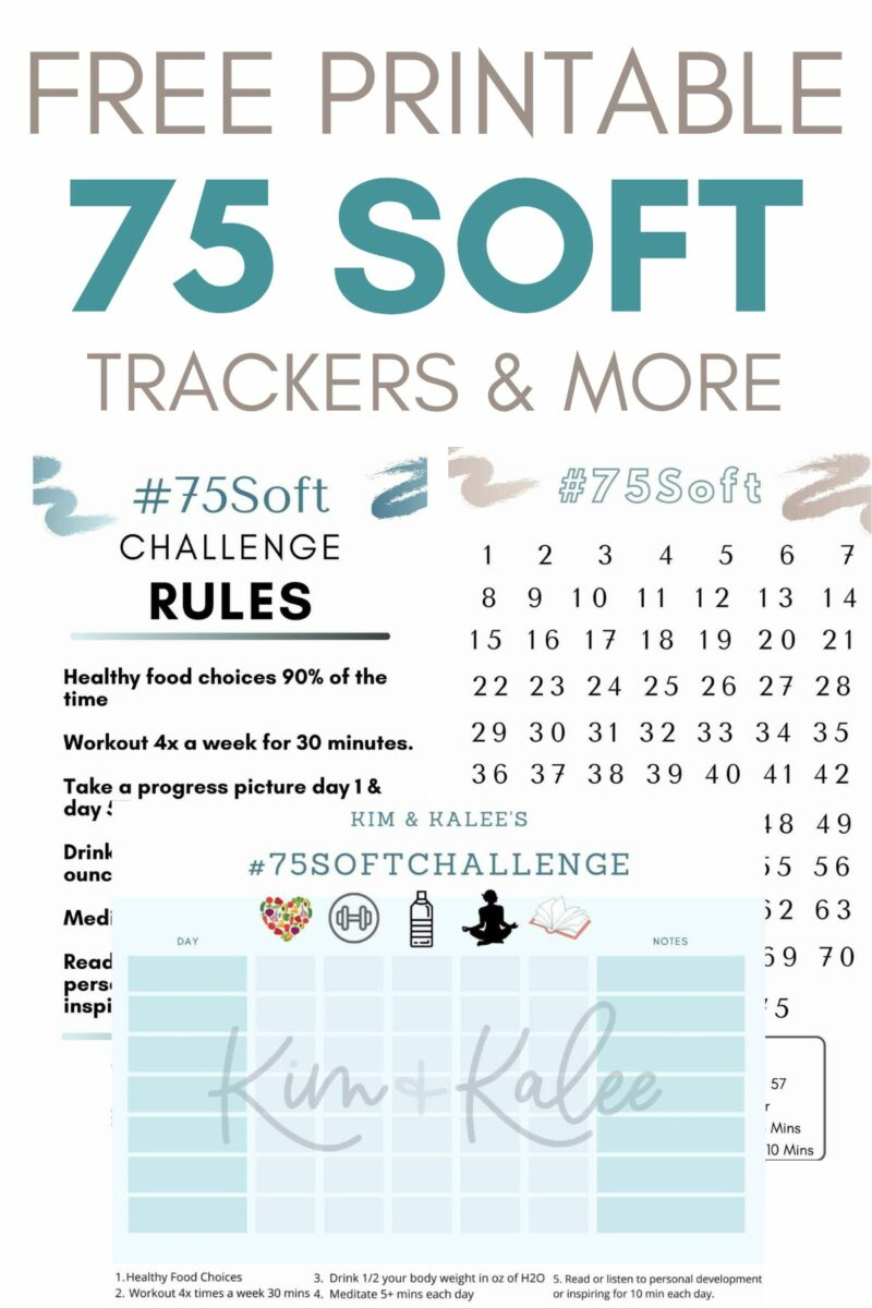 Free 75 Soft Printable Calendar, Worksheet & Template – 75 Soft for Free Printable 75 Soft Challenge